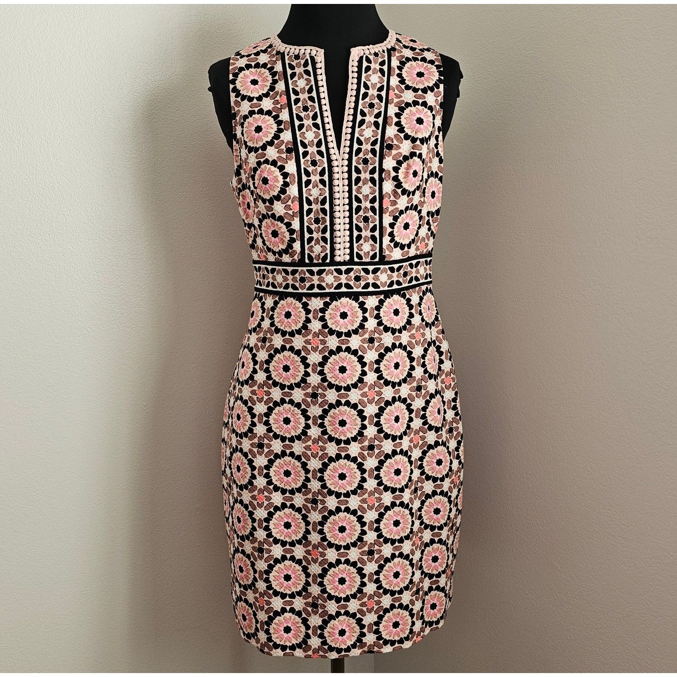 Kate Spade Kate Spade by the Pool Floral Mosaic Jacquard Sheath Dress 4 Size S / US 4 / IT 40 - 1 Thumbnail