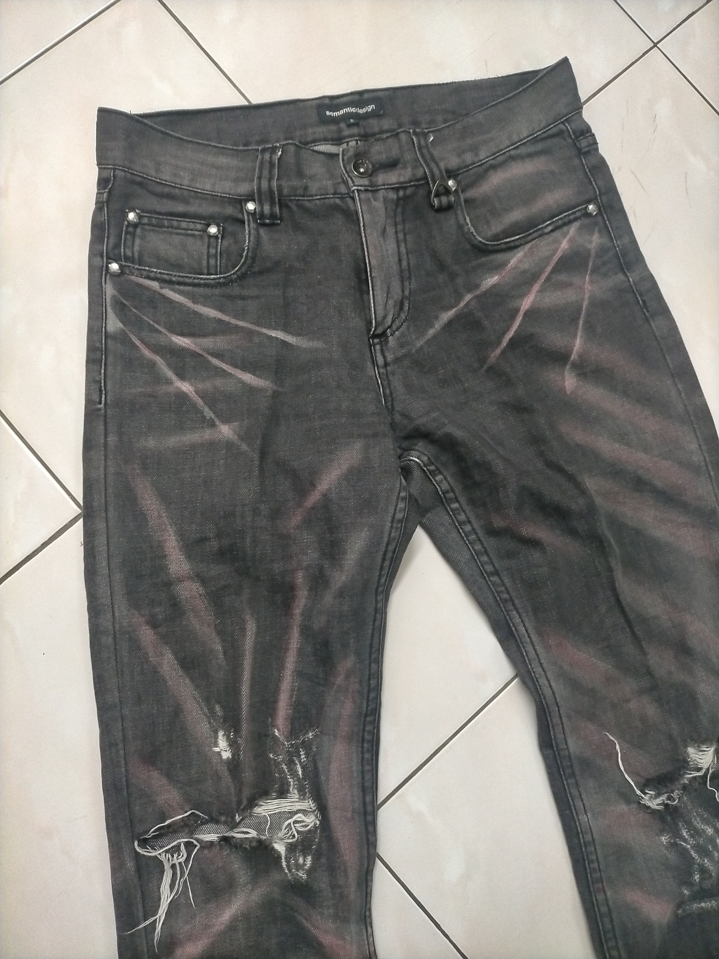 Hysteric Glamour × If Six Was Nine × semanticdesign Semantic Design Distressed Rare Design Size US 31 - 3 Thumbnail