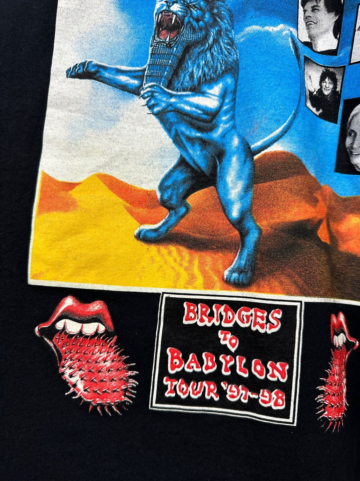 Band Tees 1997/98 Vintage The Rolling Stones Bridges To Babylon Shirt Size US XL / EU 56 / 4 - 10 Thumbnail