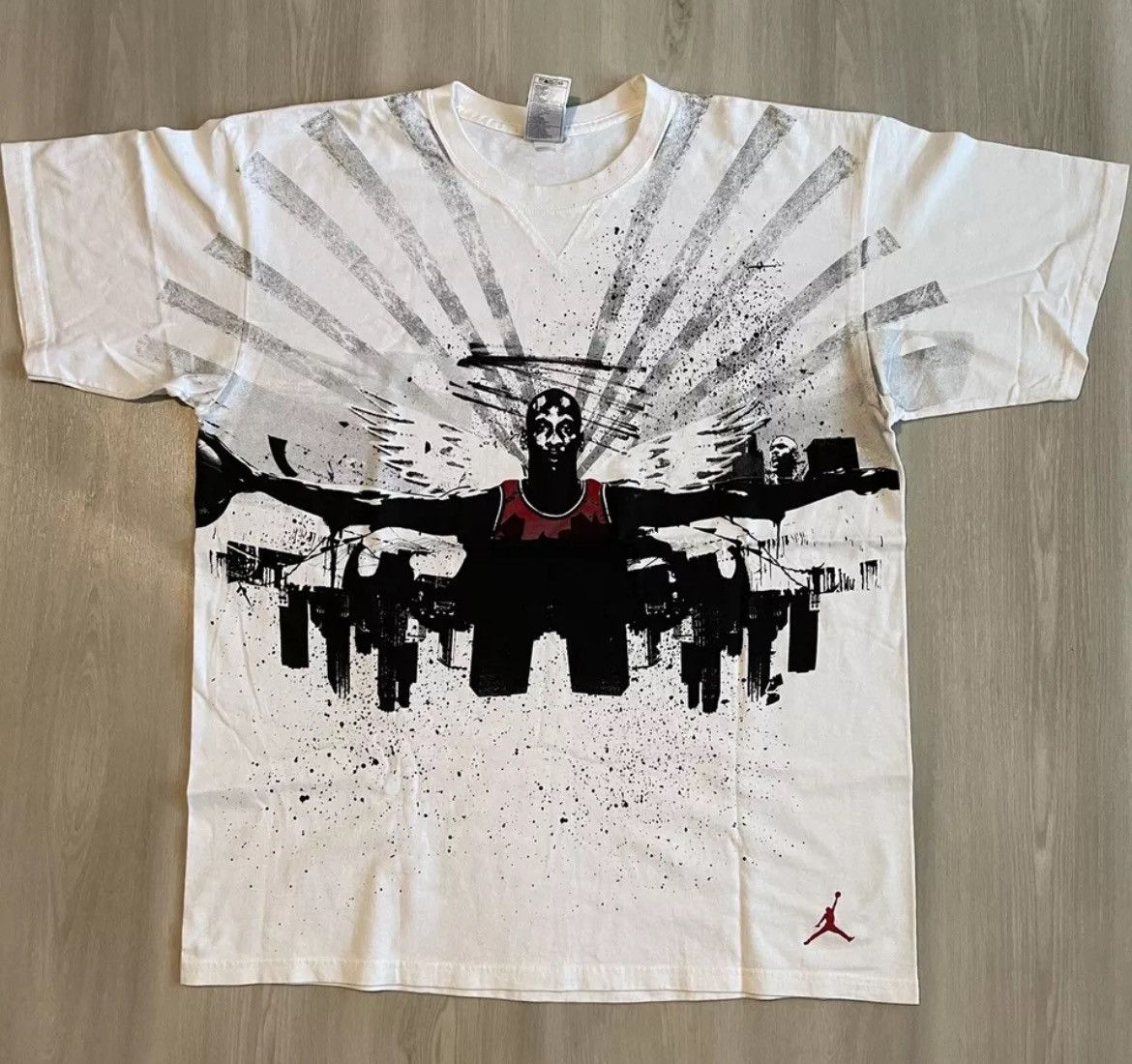 Jordan Brand × Nike × Vintage Vintage Jordan Wingspan Skyline shirt Mens Large Size US L / EU 52-54 / 3 - 1 Thumbnail