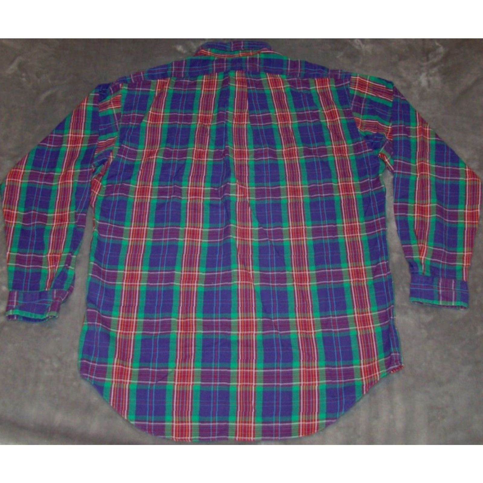 Polo Ralph Lauren VINTAGE Polo Ralph Lauren Blake Mens Small Purple Green Plaid Flannel Shirt Size US S / EU 44-46 / 1 - 6 Thumbnail