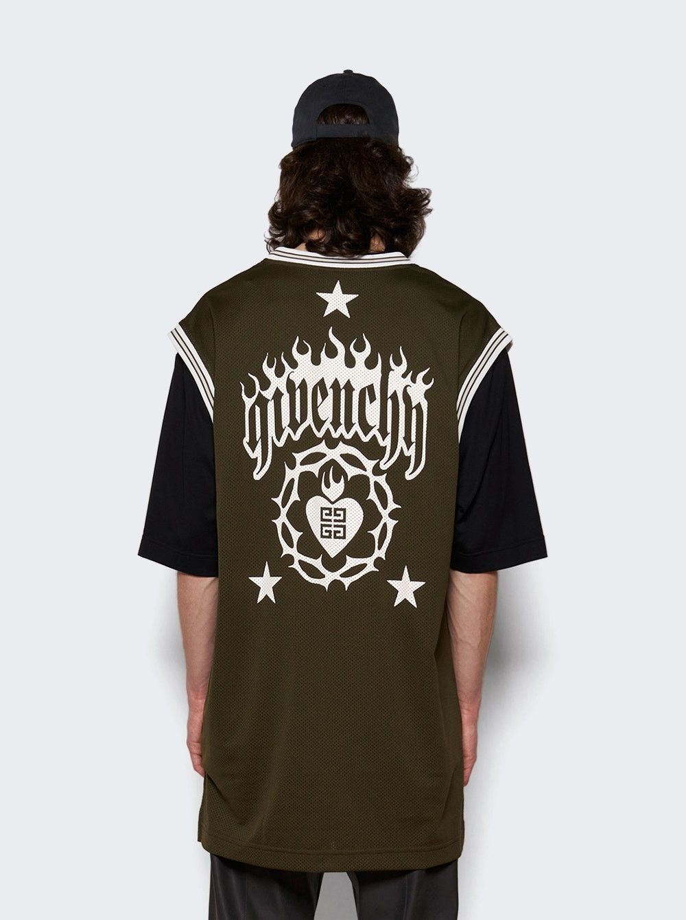 Givenchy o1w1db10325 Casual Fit-T Shirt in Black/Khaki Size US XS / EU 42 / 0 - 5 Thumbnail