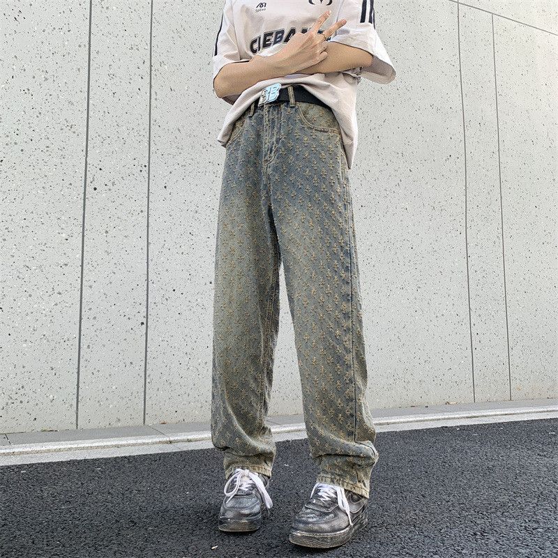 Japanese Brand × Jean Retro hip-hop loose straight leg micro flared jeans Size US 32 / EU 48 - 2 Thumbnail