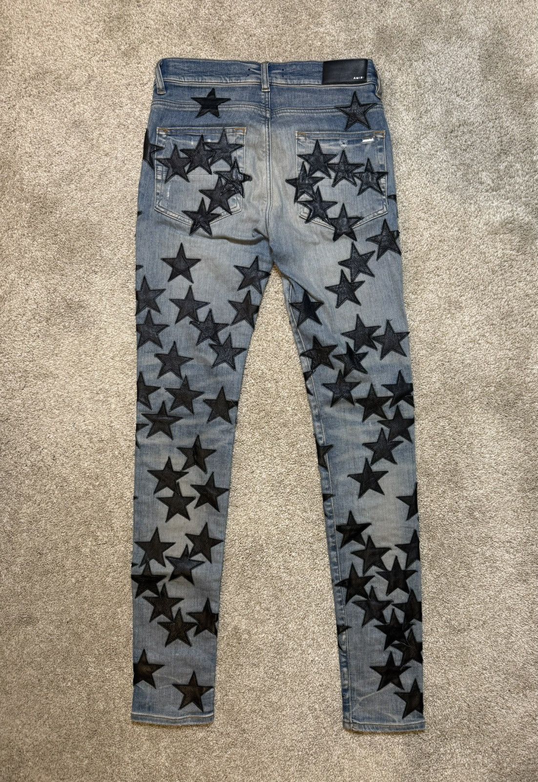 Amiri Amiri Chemist Skinny Jeans Light Blue/Black Size US 30 / EU 46 - 2 Thumbnail