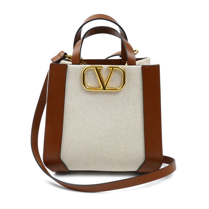 Valentino Valentino Garavani VLogo Signature Canvas Leather 2way Shoulder Bag Leather Shoulder Bag 2W2B0L73YJH DUTY FREE for USA