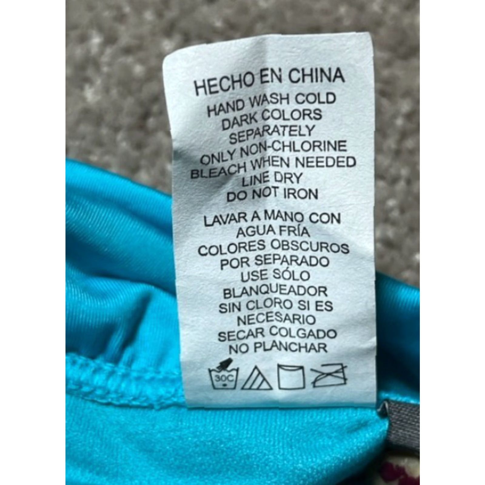 Kenneth Cole Kenneth Cole Reaction Women's Bikini Swim Bottom M Blue Hipster Foldover Stretch Size 32" / US 10 / IT 46 - 6 Thumbnail