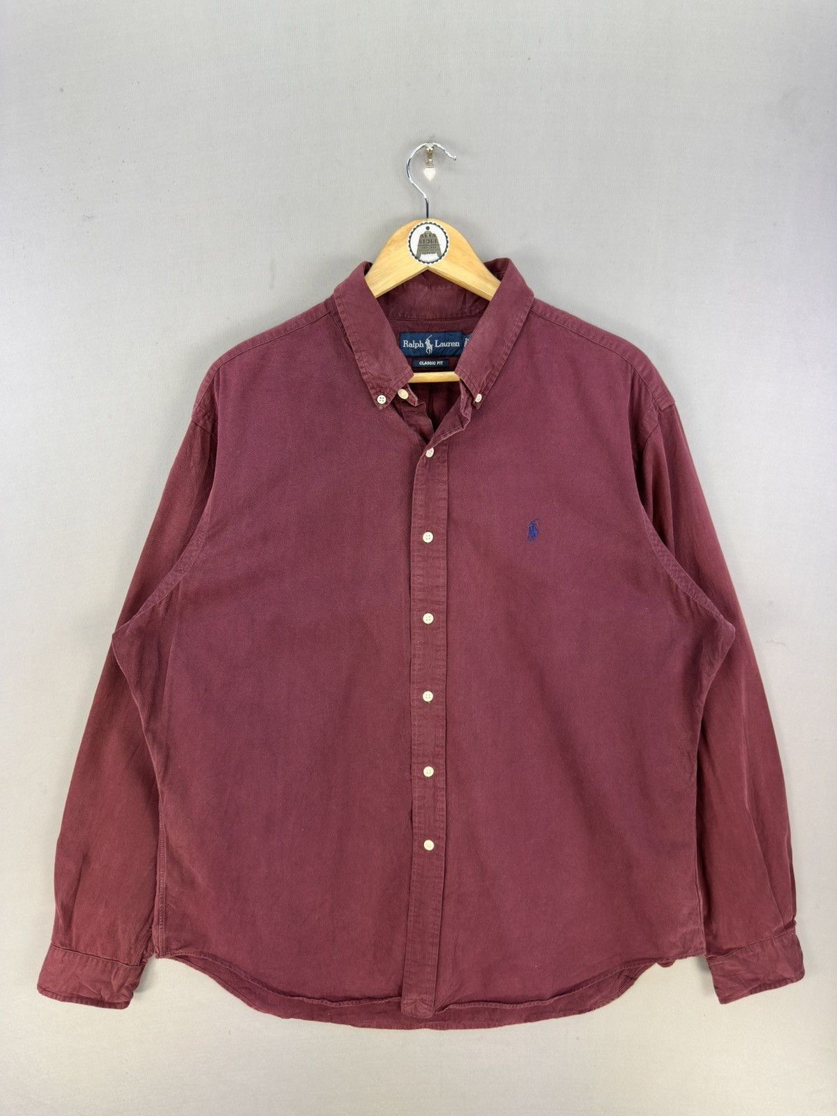 Ralph Lauren Vintage 90’s Ralph Lauren Plain Flannel Shirt Button Up Size US XXL / EU 58 / 5 - 1 Thumbnail