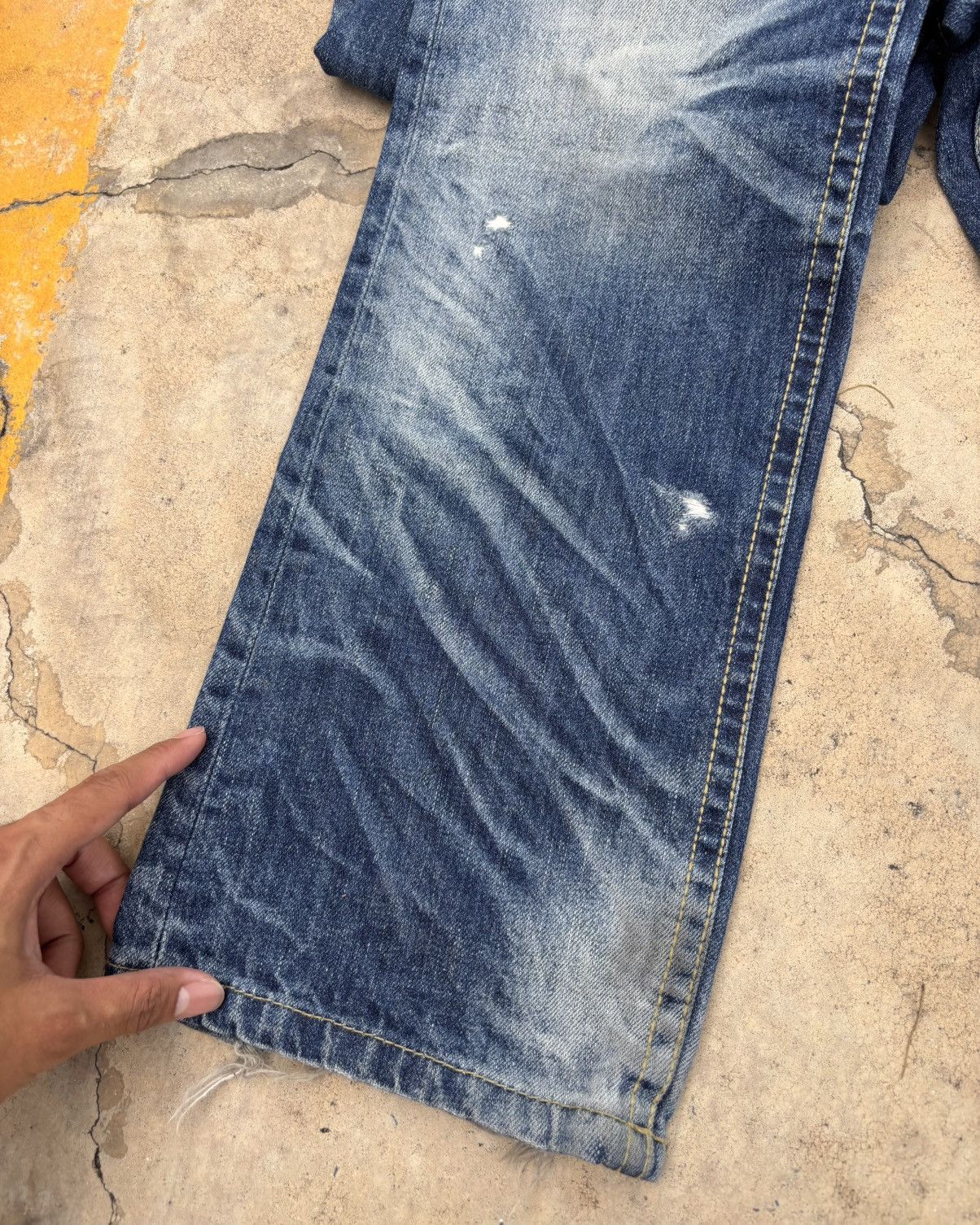 If Six Was Nine Thrashed Distressed LOLITA PEPSI Jeans ERD Grunge Size US 32 / EU 48 - 17 Thumbnail