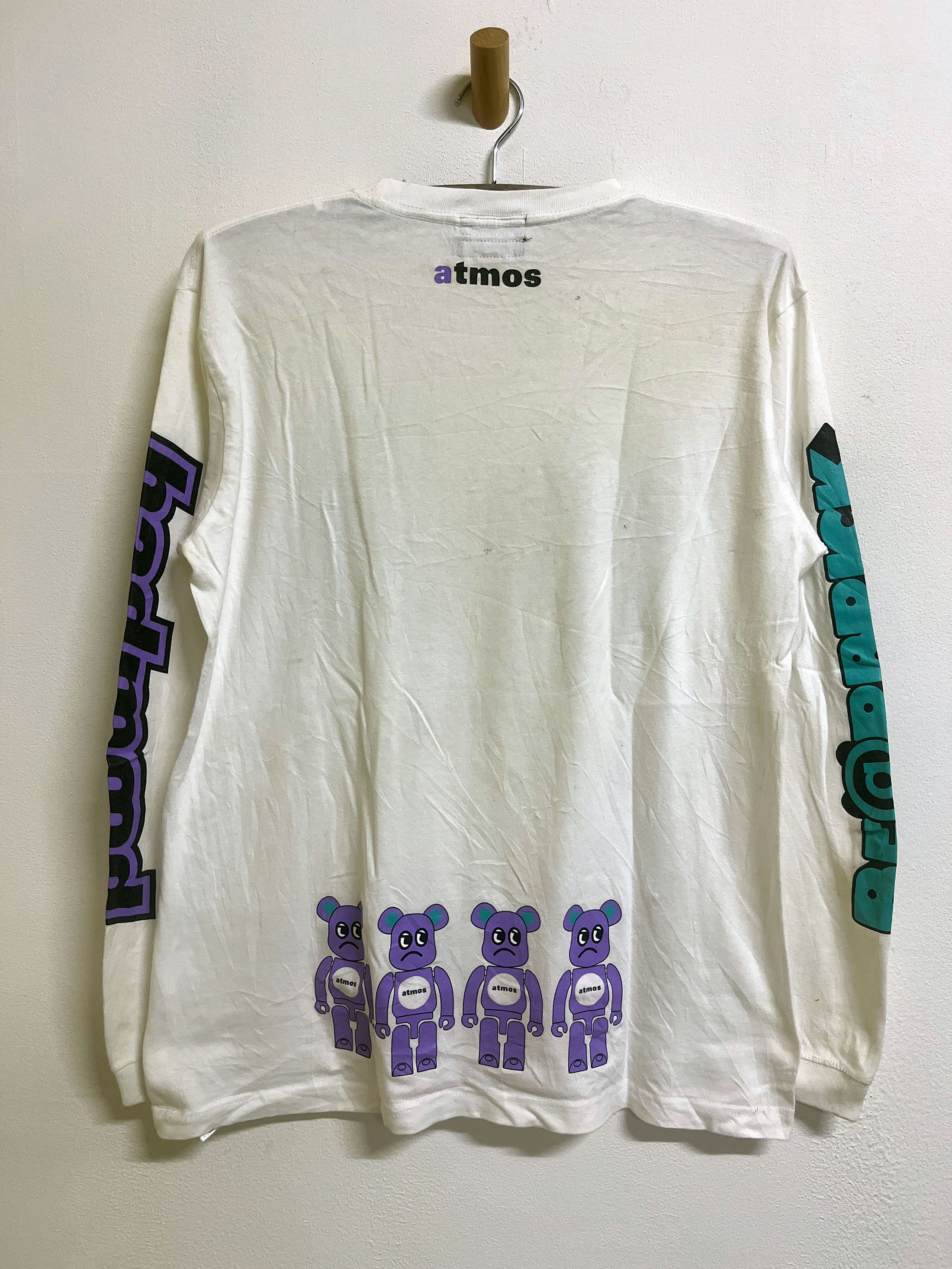Japanese Brand atmos Japan Be@rbrick Tear Away Size US L / EU 52-54 / 3 - 4 Thumbnail