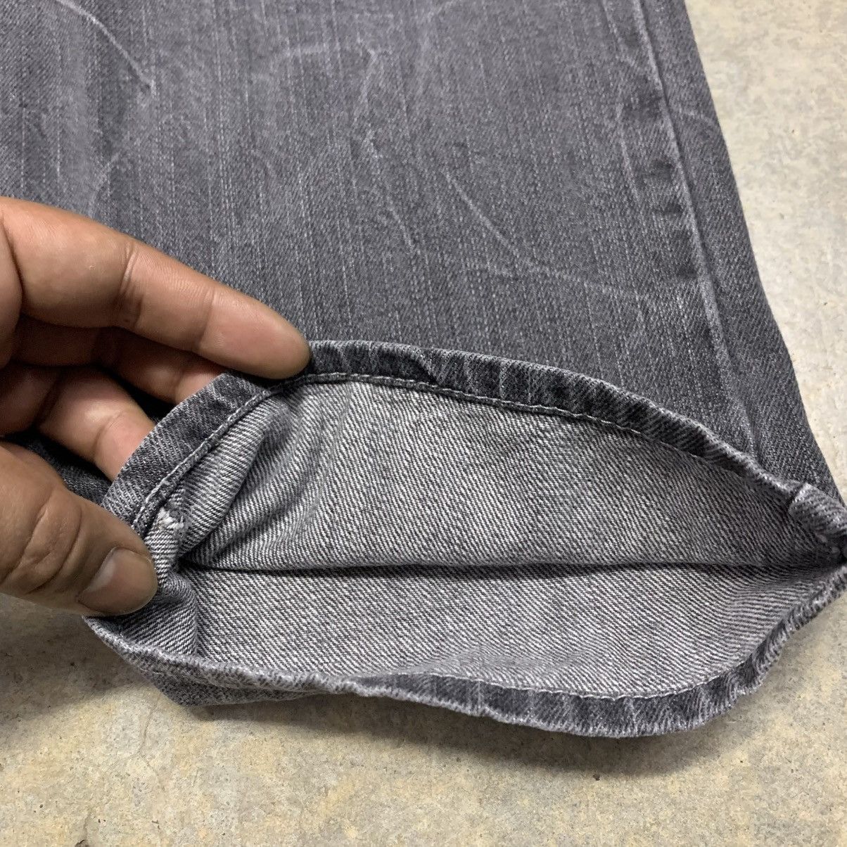 Japanese Brand 🖤 STIMULATOR Distressed Black Washed Jeans Size US 32 / EU 48 - 7 Thumbnail