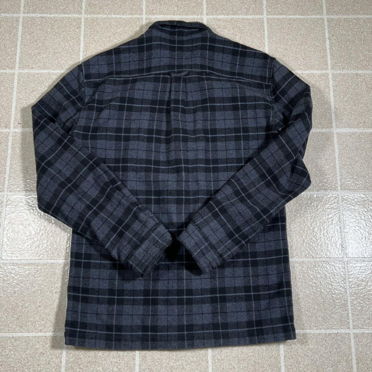 Frank & Oak Frank & Oak Grey Heavyweight Flannel Plaid Zip Shirt Jacket Size US M / EU 48-50 / 2 - 3 Thumbnail