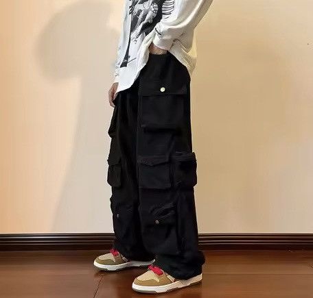 Japanese Brand Baggy Cargo Pants - Y2K Skate Streetwear Size US 31 - 6 Thumbnail