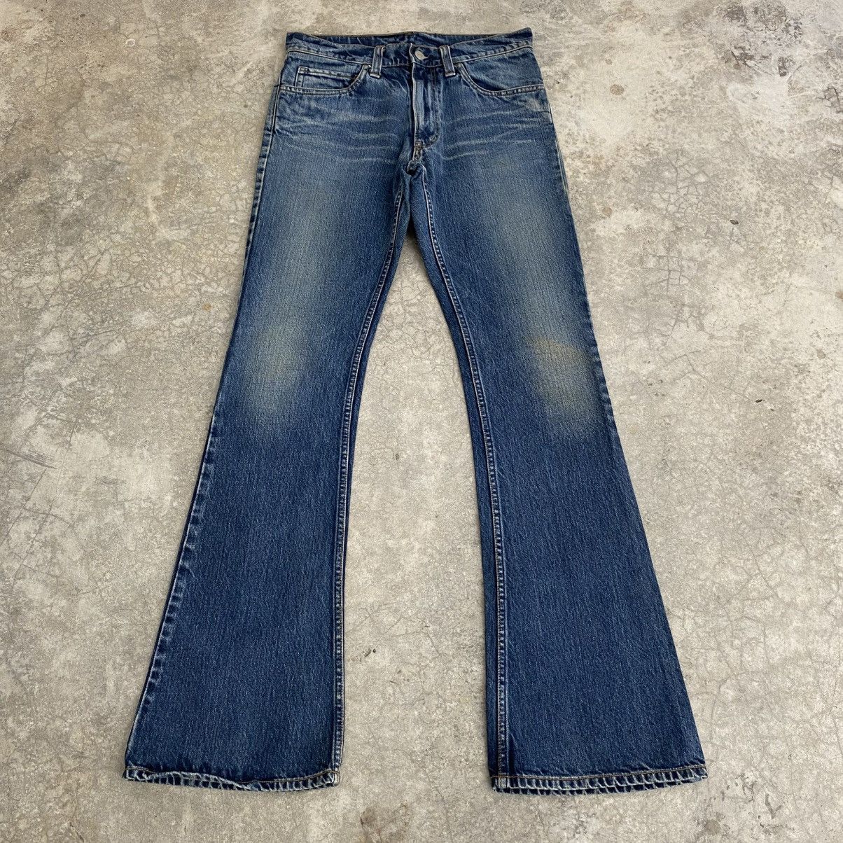 Blue Blue Japan 2000’s Blue Blue Japan Stonewashed Denim Flared Jeans Size US 29 - 1 Thumbnail