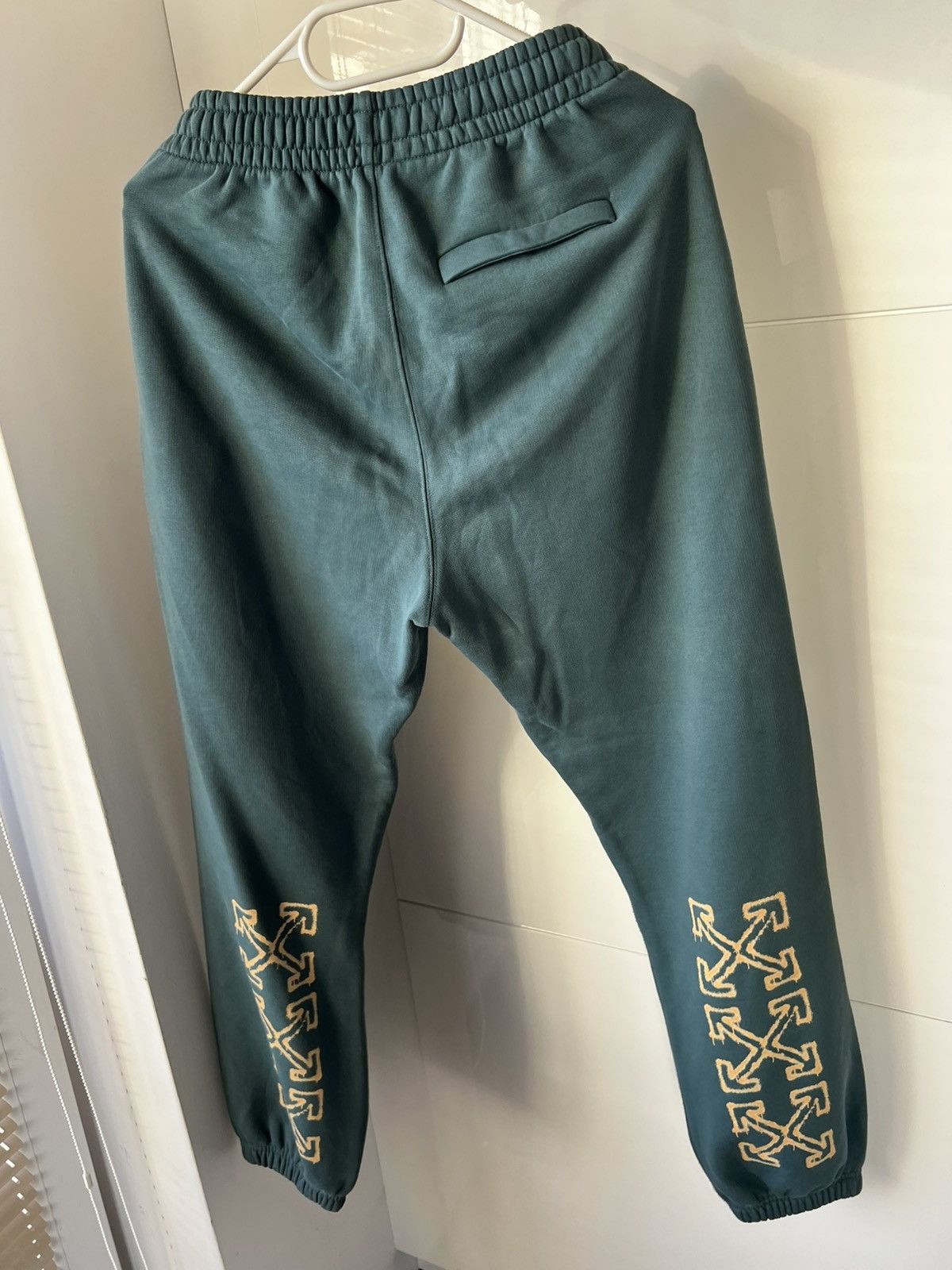 Off-White Off-White Rare Graphic Spray Logo Arrow Track Pants Size US 31 - 5 Thumbnail