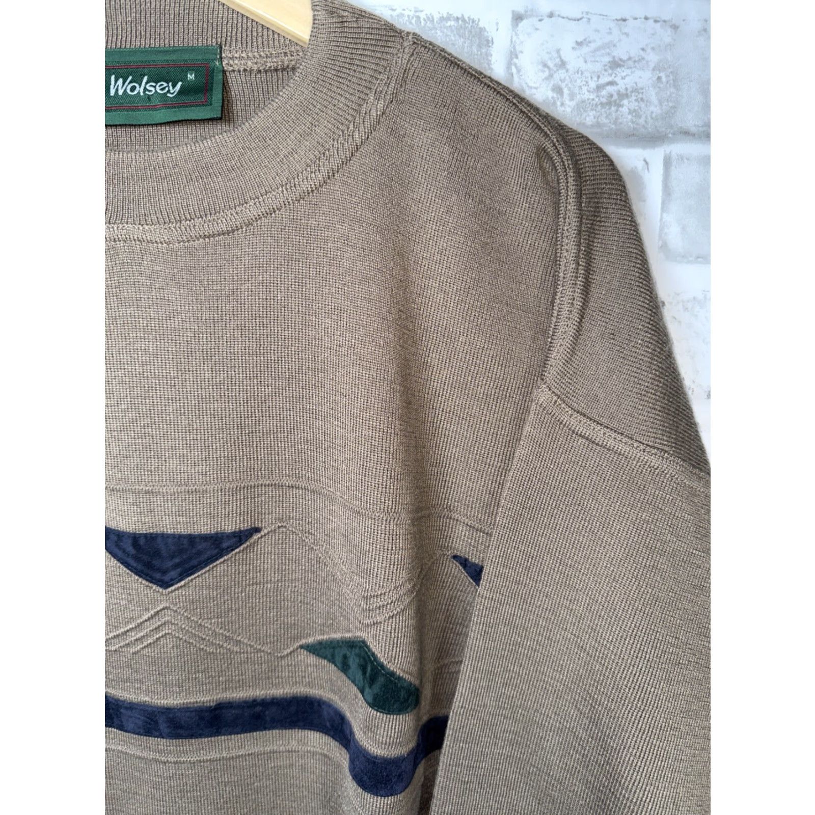 Vintage VTG Wolsey Brown WOOL BLEND Crew Neck Sweater Mens M Size US M / EU 48-50 / 2 - 3 Thumbnail