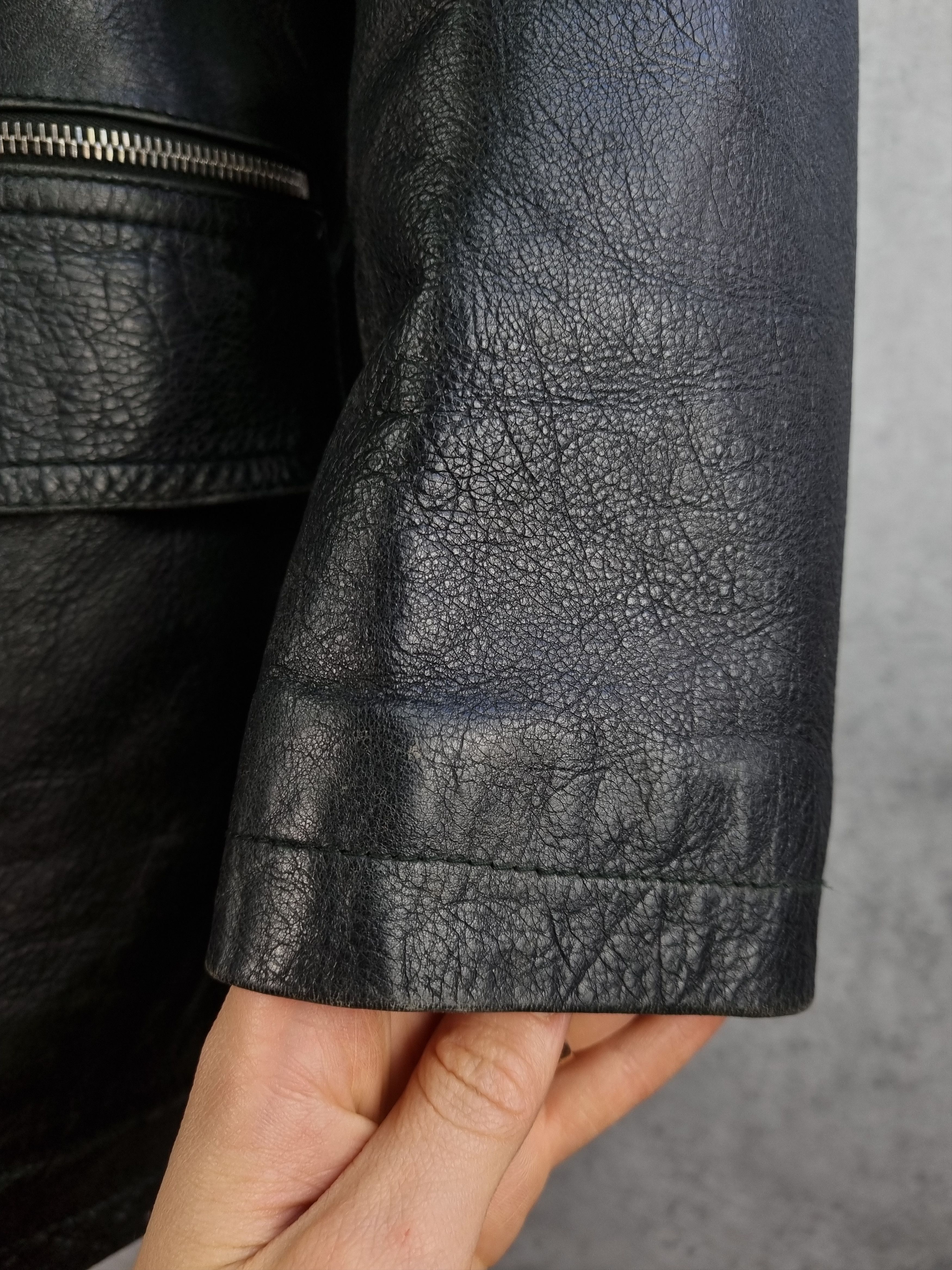 Prada × Vintage Prada Milano Leather Jacket made in Italy Size US L / EU 52-54 / 3 - 16 Thumbnail
