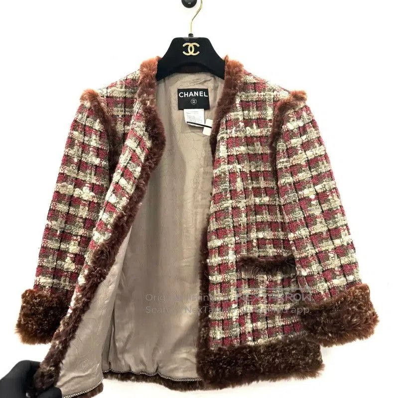 Chanel Chanel Red Cotton Women's Jacket . Size S / US 4 / IT 40 - 4 Thumbnail