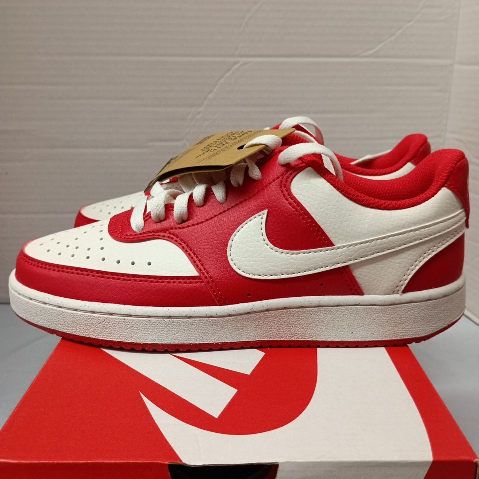 Nike Nike Court Vision Next Red White Sneakers Women’s Size 7.5 Size US 7.5 / IT 37.5 - 3 Thumbnail