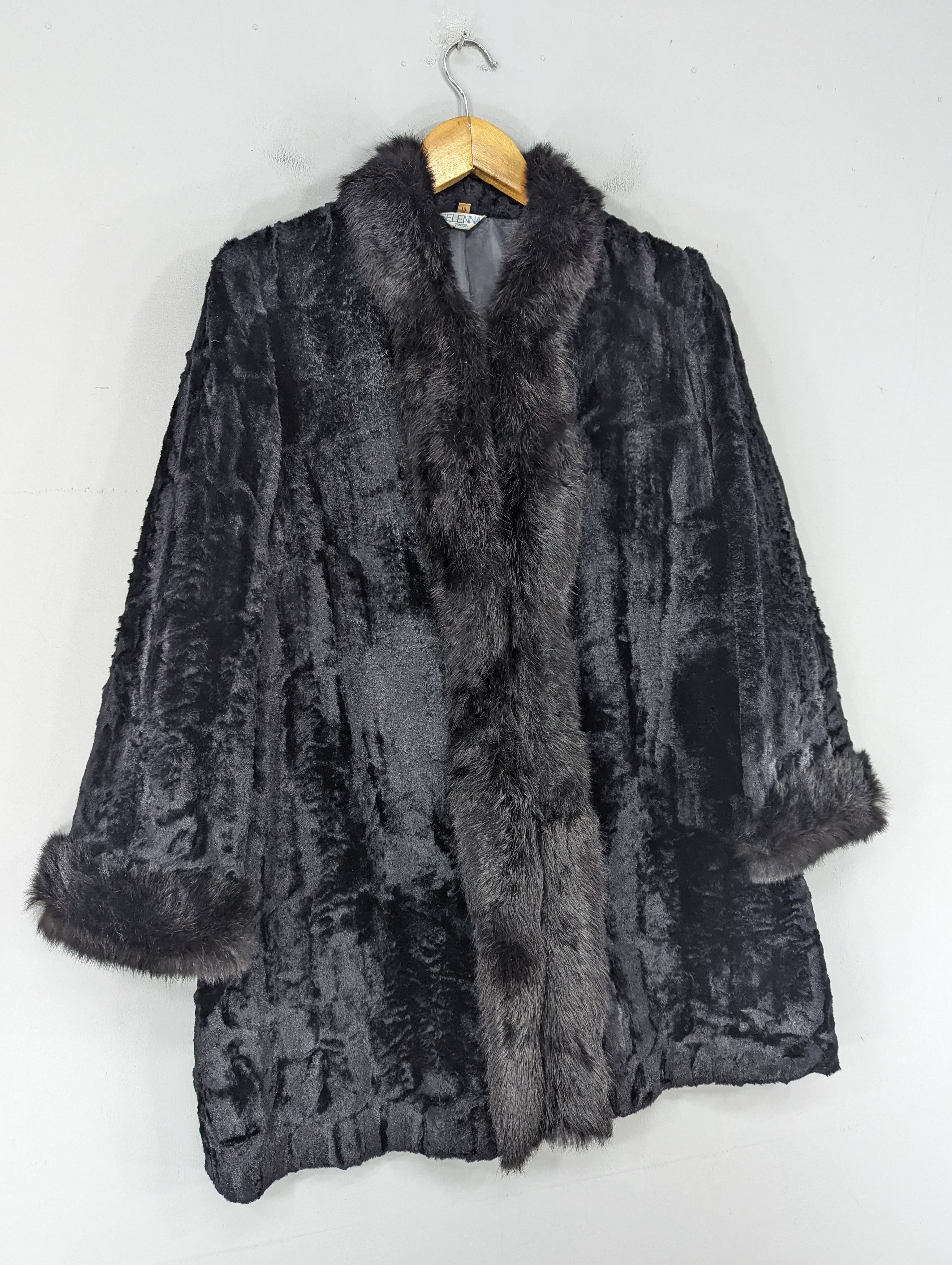 Japanese Brand × Vintage 🔥RARE🔥Vintage Selenna Junior Velvet Fur Jacket Size M / US 6-8 / IT 42-44 - 2 Thumbnail