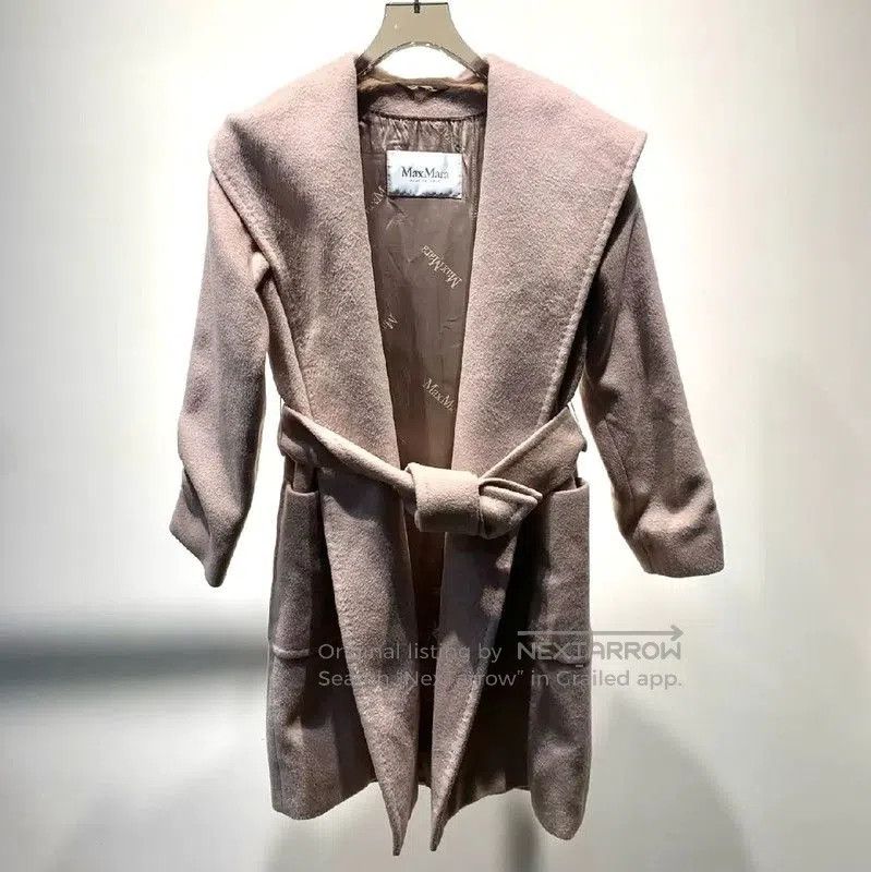 Max Mara MaxMara Light Pink Wool Women's Coat . Size XXS / US 00 / IT 34 - 1 Thumbnail