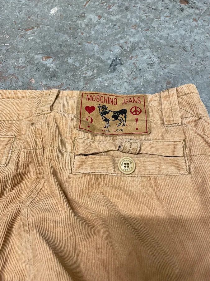 Moschino × Vintage 2000s Moschino Beige Cargo Pants Size US 32 / EU 48 - 9 Thumbnail