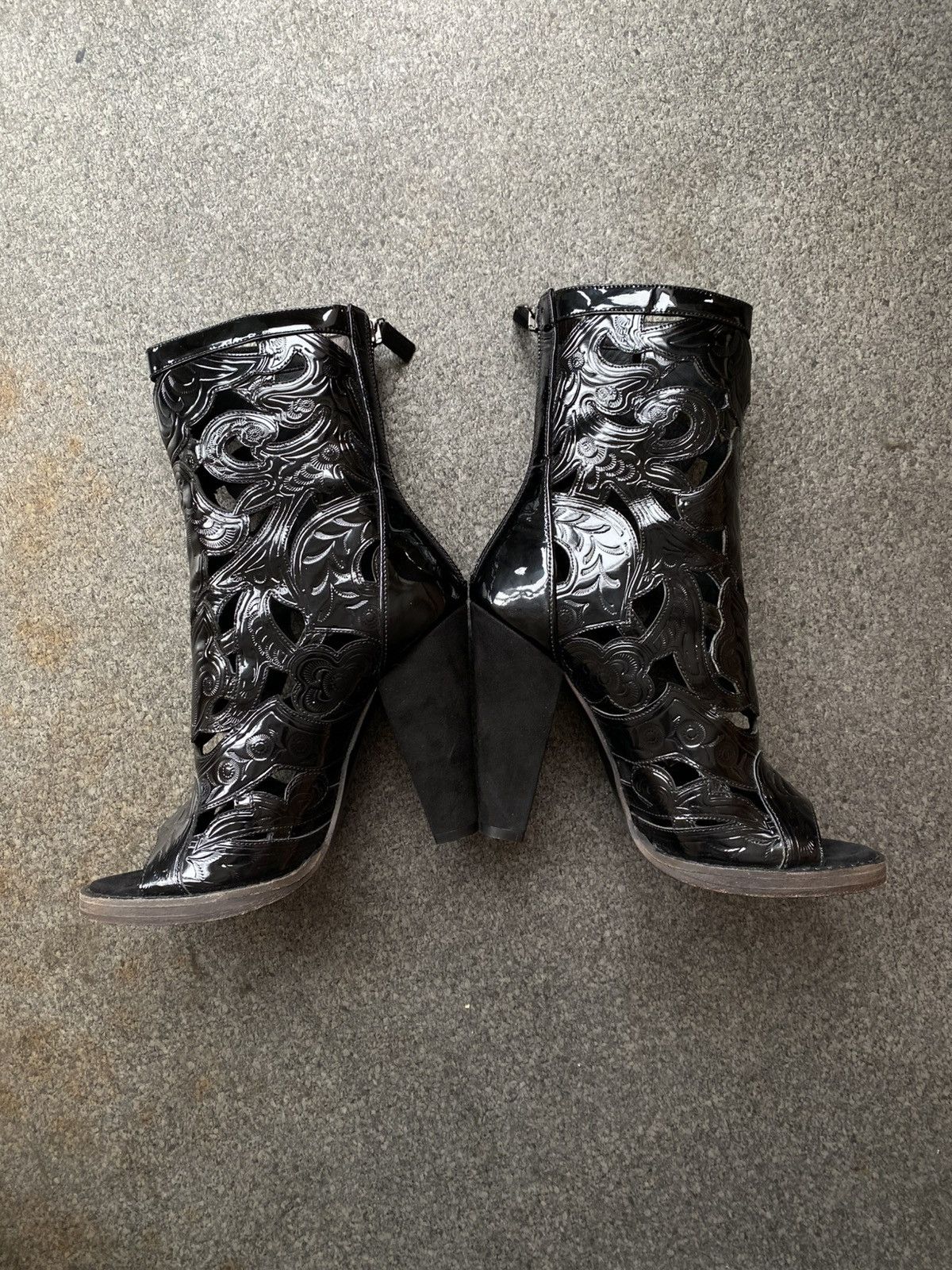Balmain BALMAIN Runway SS12 Leather High Heels Ankle Boots Size US 8.5 / IT 38.5 - 4 Thumbnail