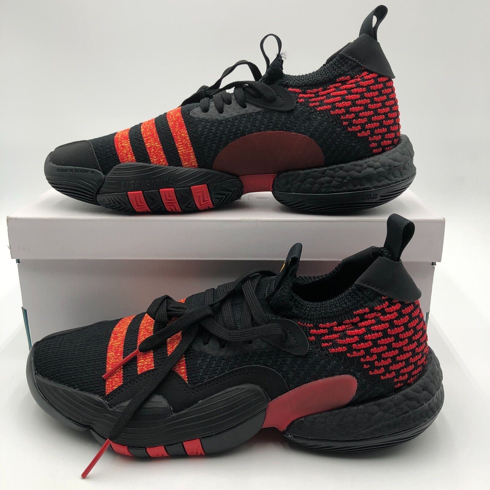 Adidas Adidas Trae Young 2 Men's Size 9.5 Hawks Black Red Size US 9.5 / EU 42-43 - 4 Thumbnail