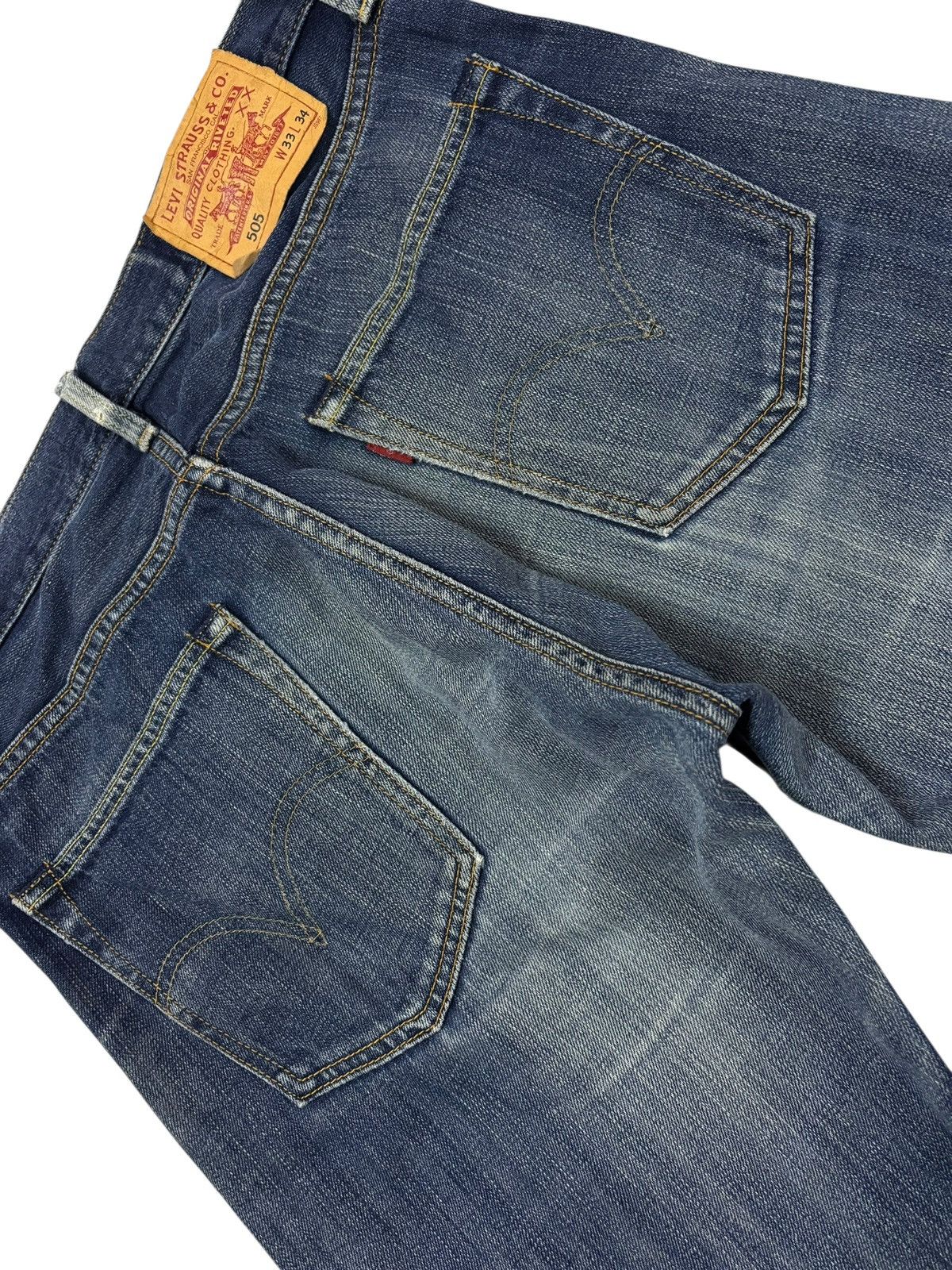 Levi's Vtg 90s Levi’s 505 Distressed Jeans Size US 32 / EU 48 - 5 Thumbnail