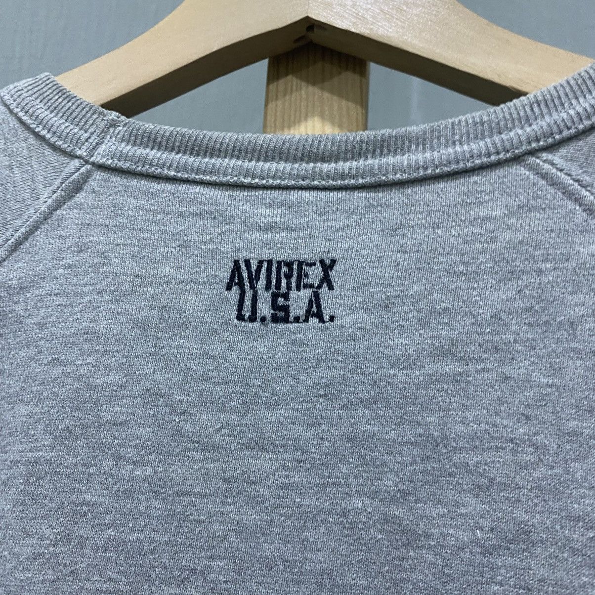 Avirex Vintage AVIREX U.S.A. Short Sleeve Raglan Sweatshirt Grey XL Size US XL / EU 56 / 4 - 5 Thumbnail
