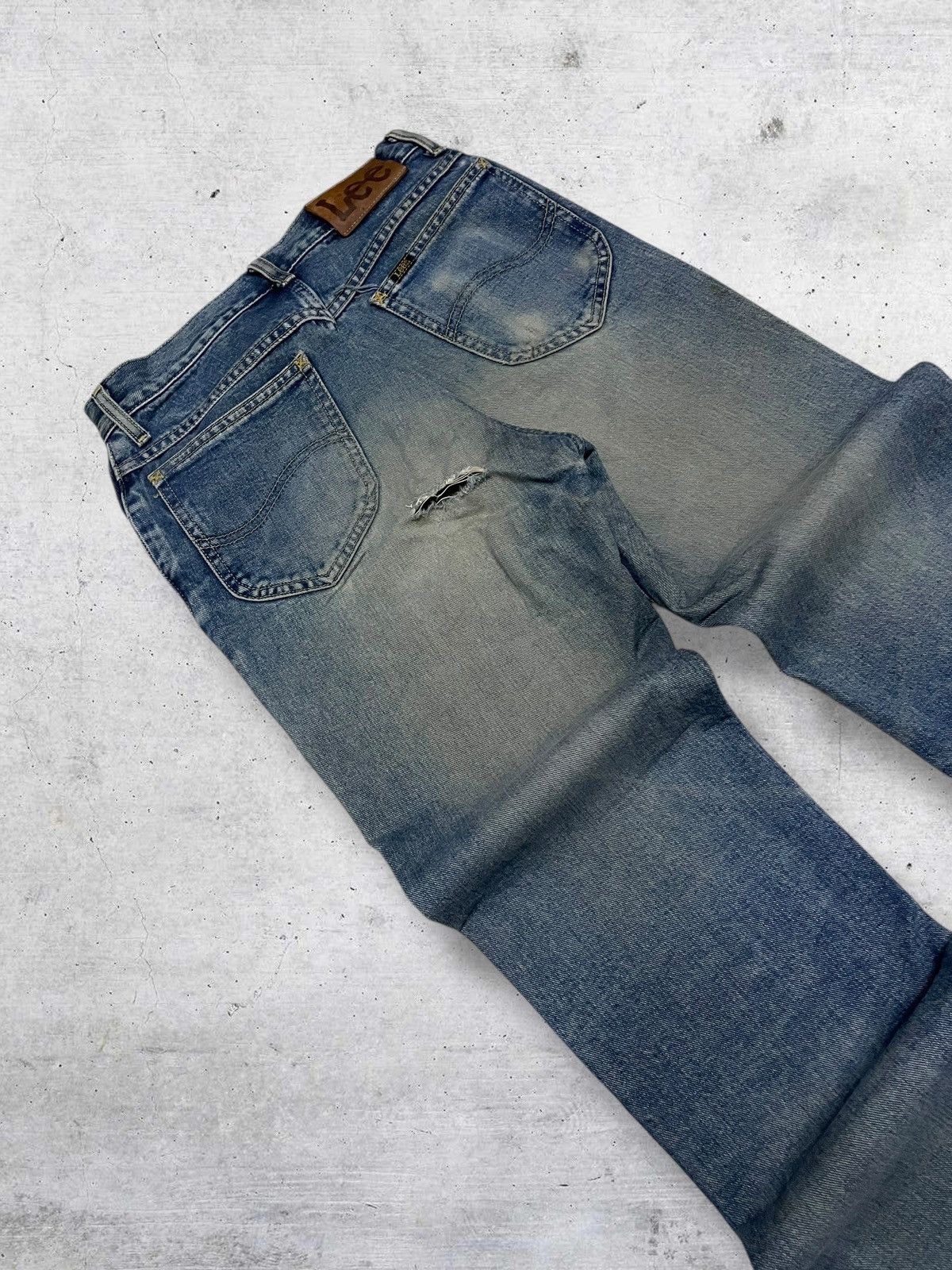 Lee VINTAGE LEE DESIGNER USA 90S DIRTY MUD STYLE REGULAR DENIM Size US 27 - 14 Thumbnail