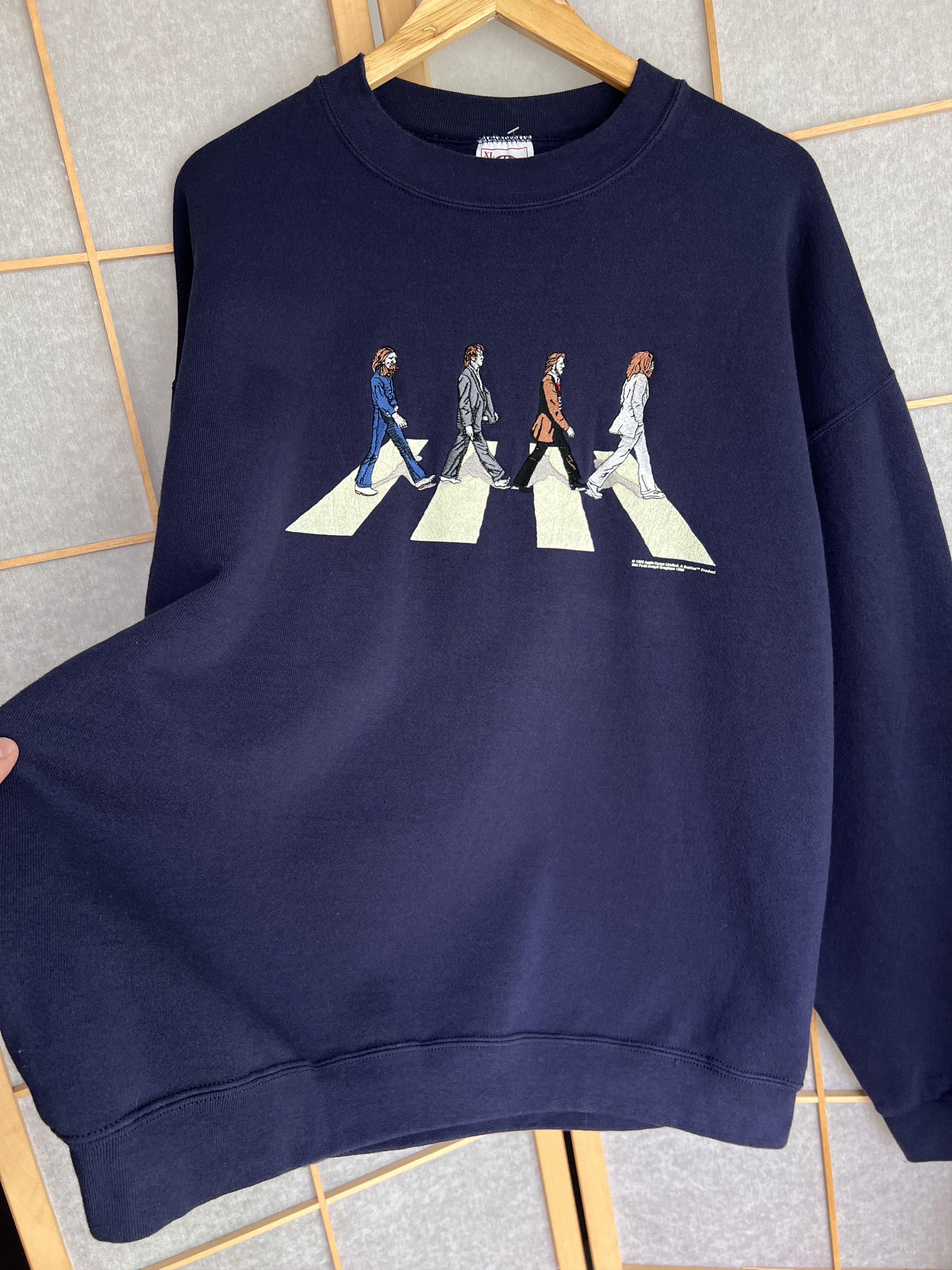 Delta The Beatles vintage 1980s embroidered sweatshirt Abbey Road Size US XL / EU 56 / 4 - 10 Thumbnail