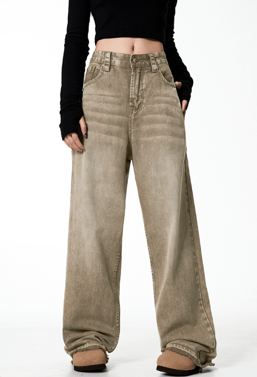 Japanese Brand × Jean Retro trend loose ins straight high street jeans Size US 32 / EU 48 - 2 Thumbnail