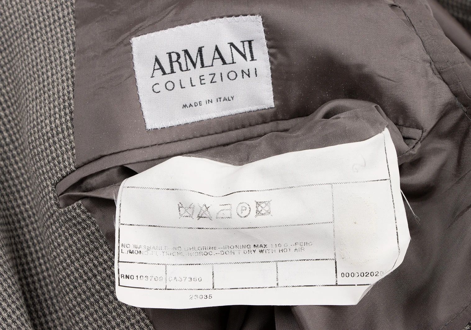Armani Collezioni Silk Blend Wool Patterned Jacket in Gray Size 46 Size US XXS / EU 40 - 18 Thumbnail