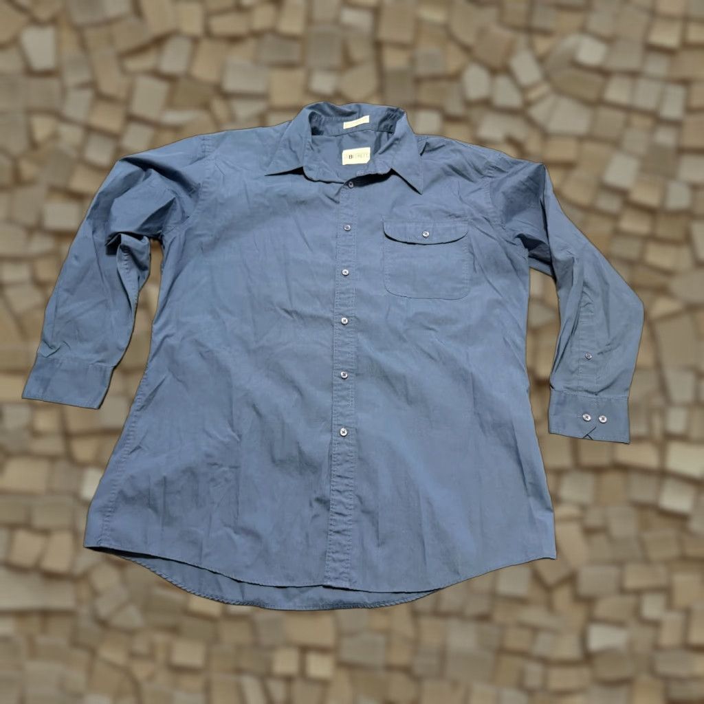 Vintage VINTAGE J.T. Beckett Shirt Men's XL Blue Long Sleeve Button Up Front Pocket Shirt Size US XL / EU 56 / 4 - 1 Thumbnail