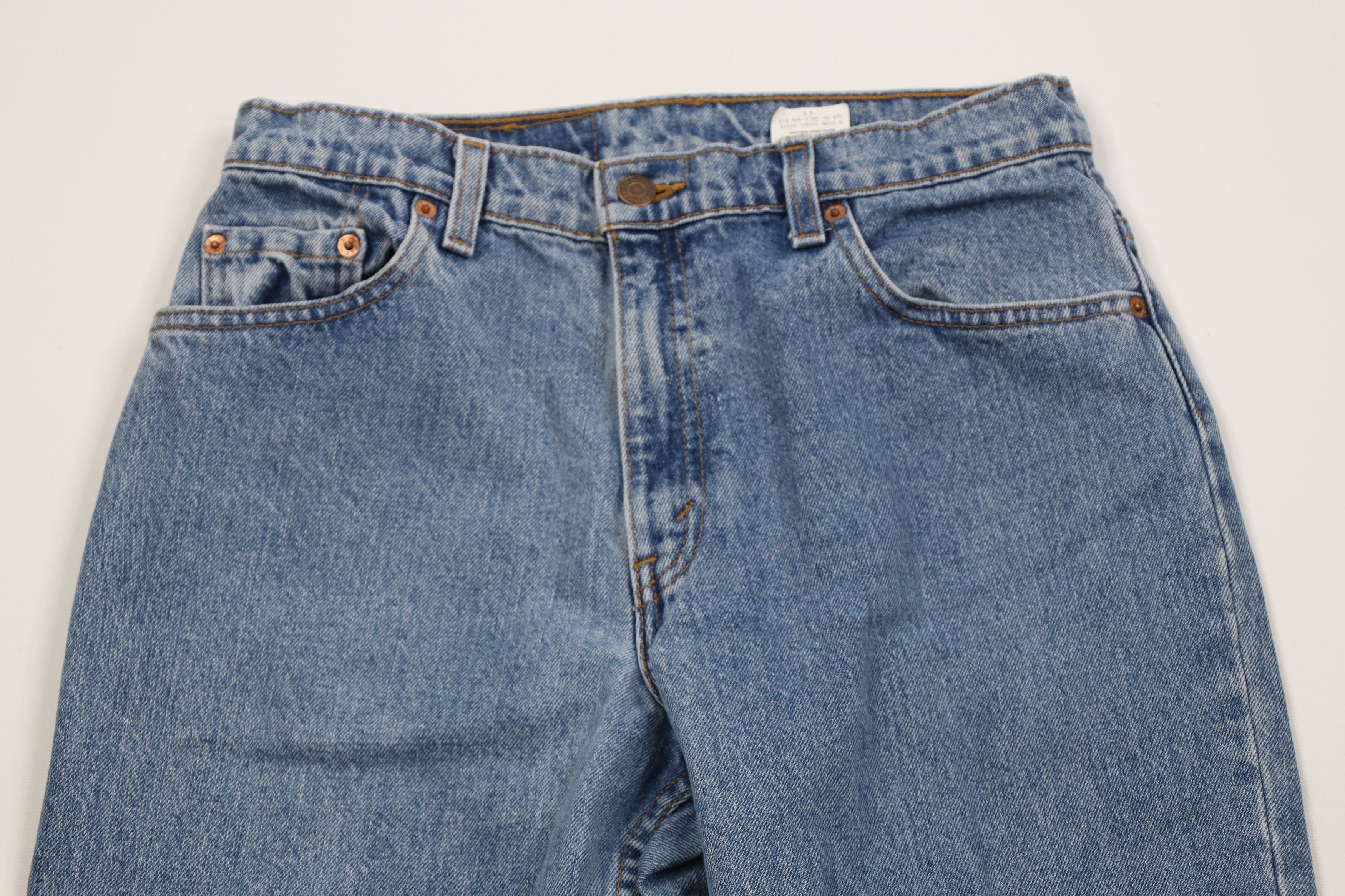 Levi's Vintage 90s Levis 550 Relaxed Tapered Leg Denim Jeans Blue Size 32" / US 10 / IT 46 - 2 Thumbnail