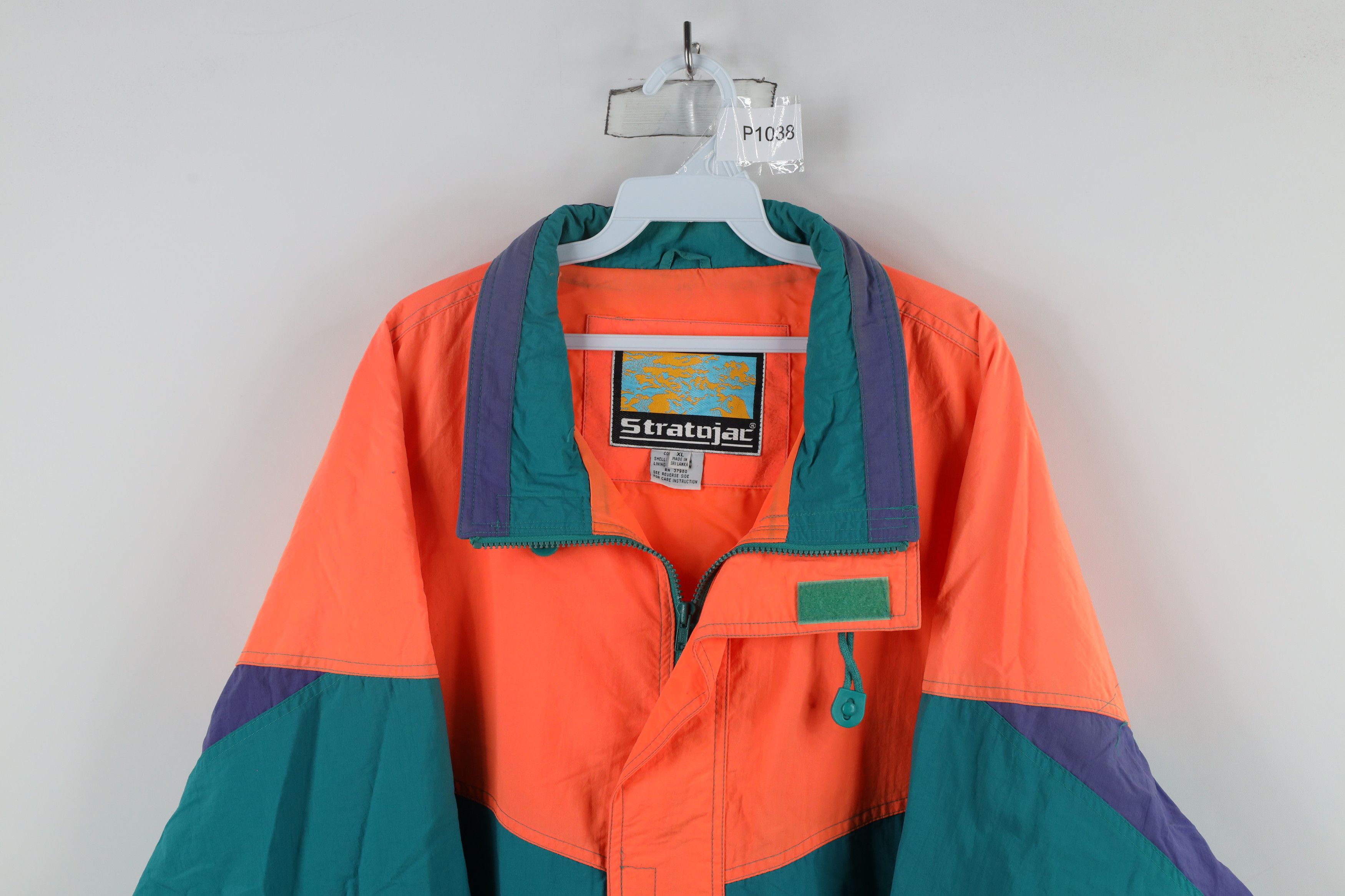 Vintage Vintage 90s Streetwear Full Zip Windbreaker Jacket Nylon Size US XL / EU 56 / 4 - 2 Thumbnail