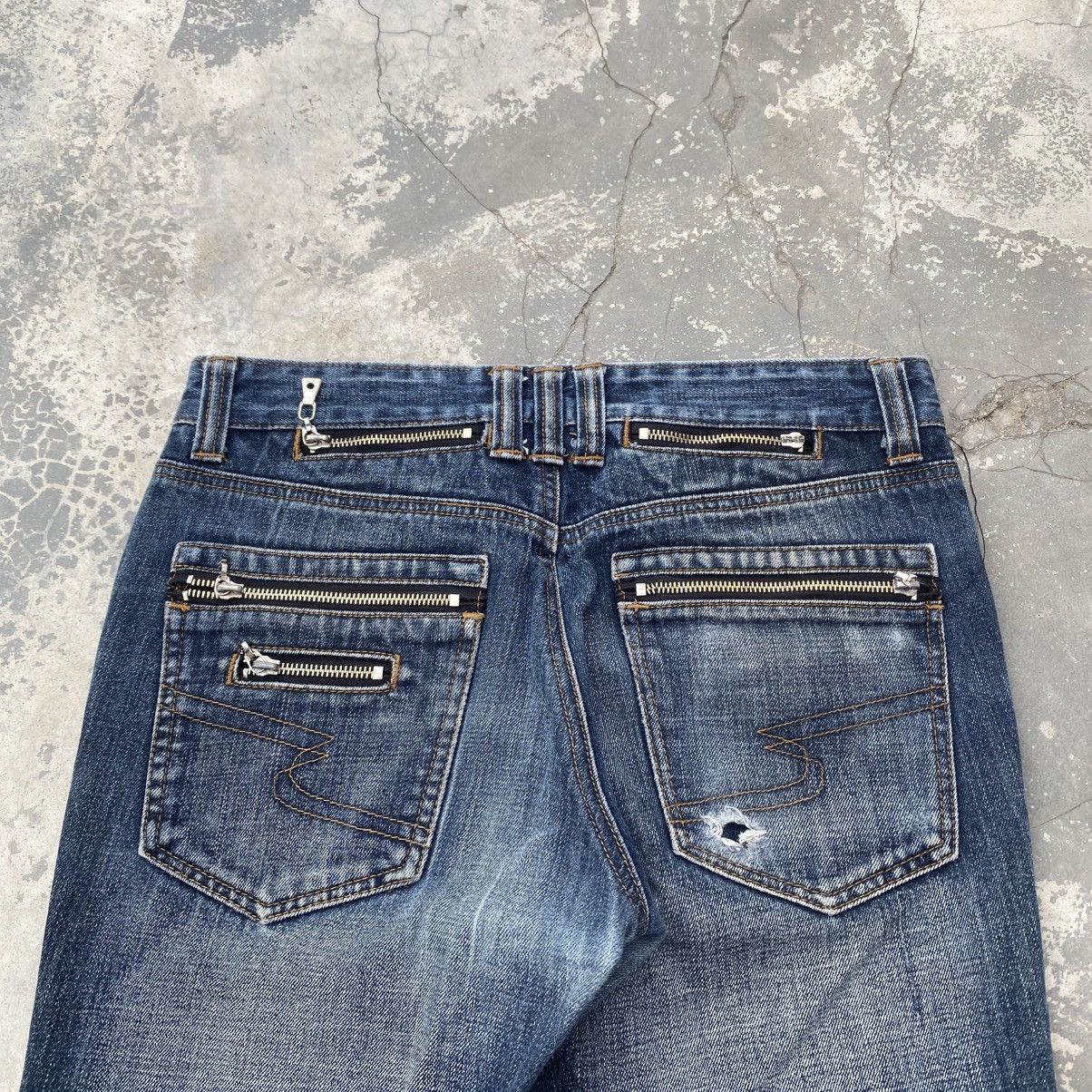 semanticdesign SEMANTIC DESIGN Distressed Funtional Zipper Punk Jeans Size US 30 / EU 46 - 5 Thumbnail