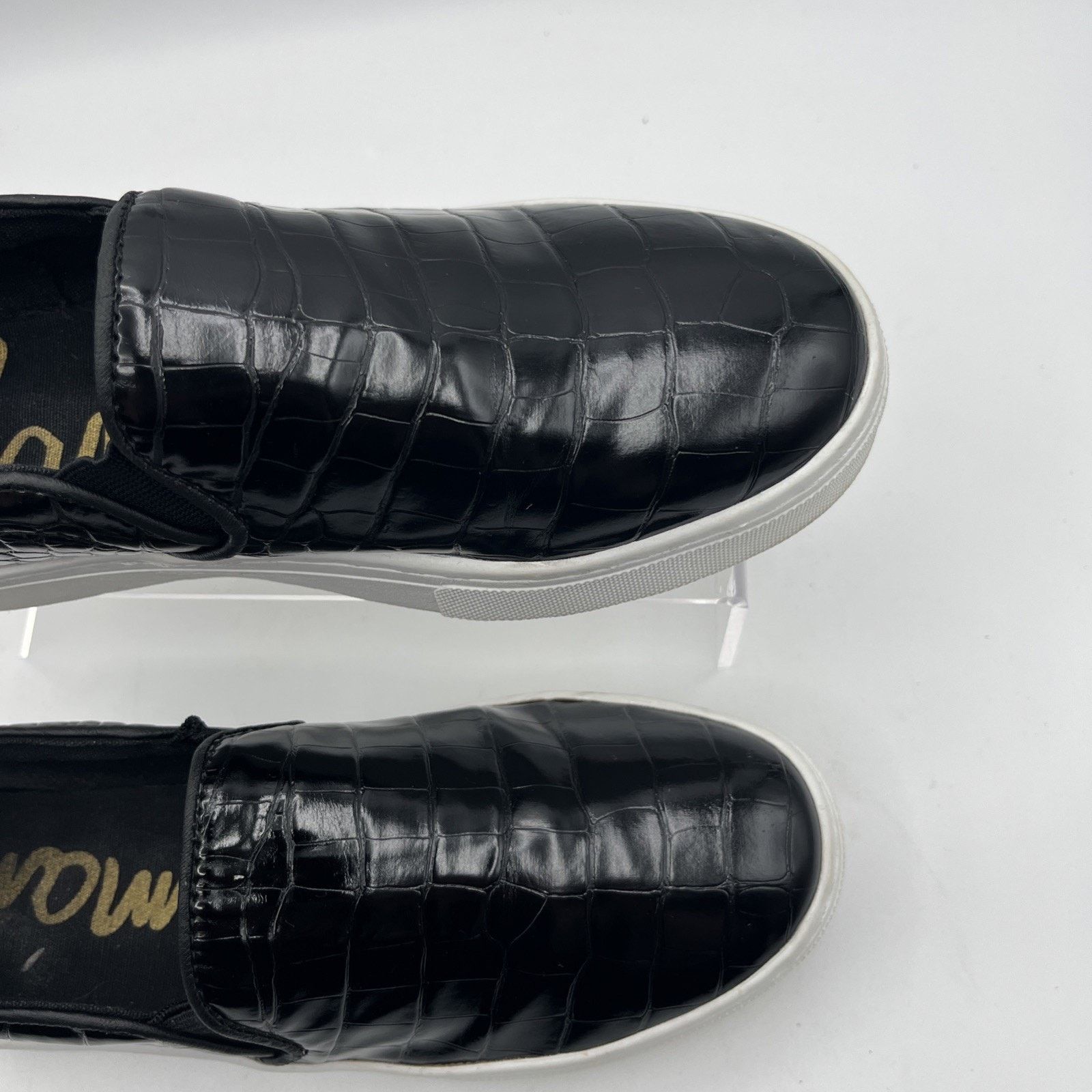 Sam Edelman Sam Edelman Sneakers Women's Size 6M Black Faux Leather Size US 6 / IT 36 - 2 Thumbnail