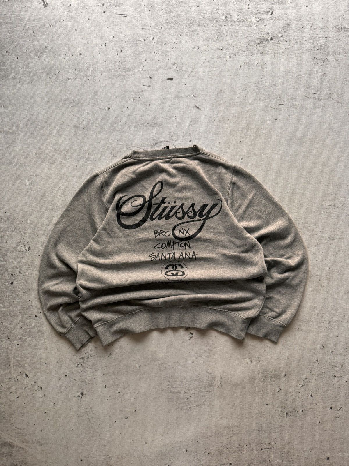 Stussy × Vintage STUSSY CENTER LOGO VINTAGE OVERSIZE SWEATSHIRT Size US S / EU 44-46 / 1 - 2 Thumbnail