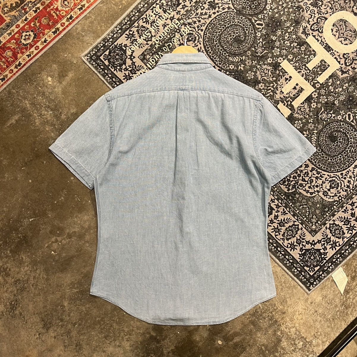 Polo Ralph Lauren Polo Ralph Lauren Slim Fit Short Sleeve Denim Size US L / EU 52-54 / 3 - 4 Thumbnail