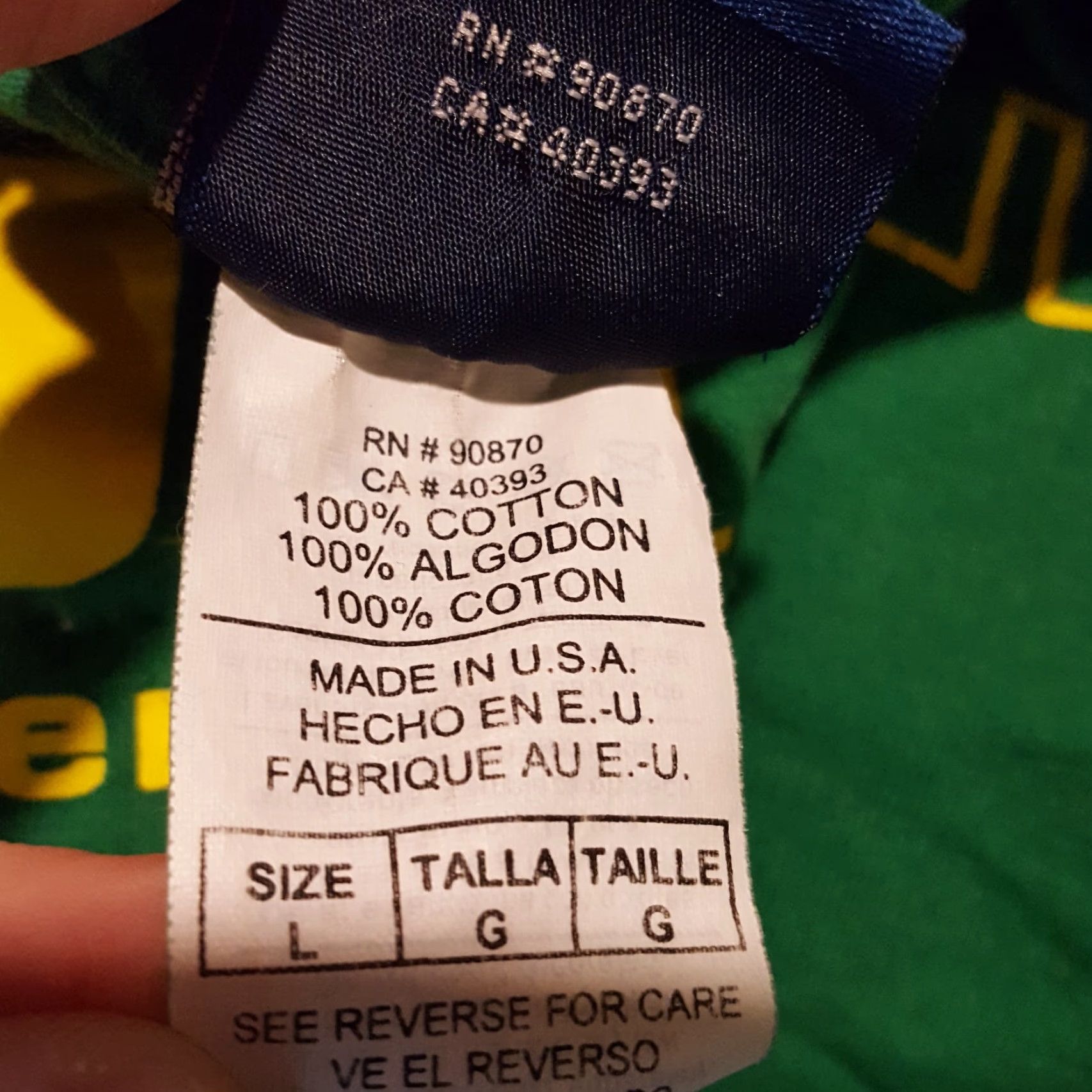 Vintage VINTAGE Notre Dame Fighting Irish Football Mens Size L Retro Clover Logo T Shirt Size US L / EU 52-54 / 3 - 6 Thumbnail