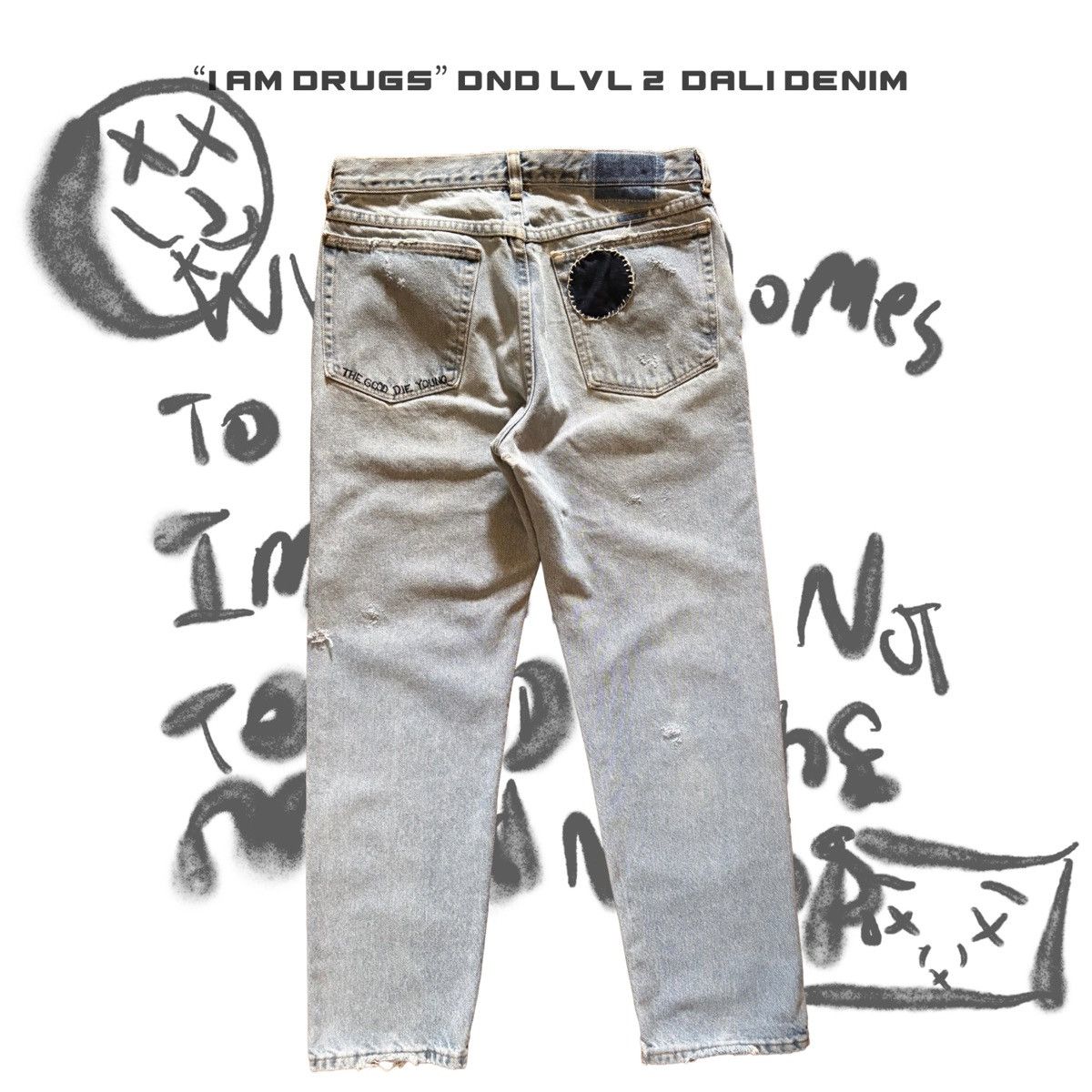Other “I Am Drugs” DND LVL 2 Dali Denim Size US 32 / EU 48 - 2 Thumbnail