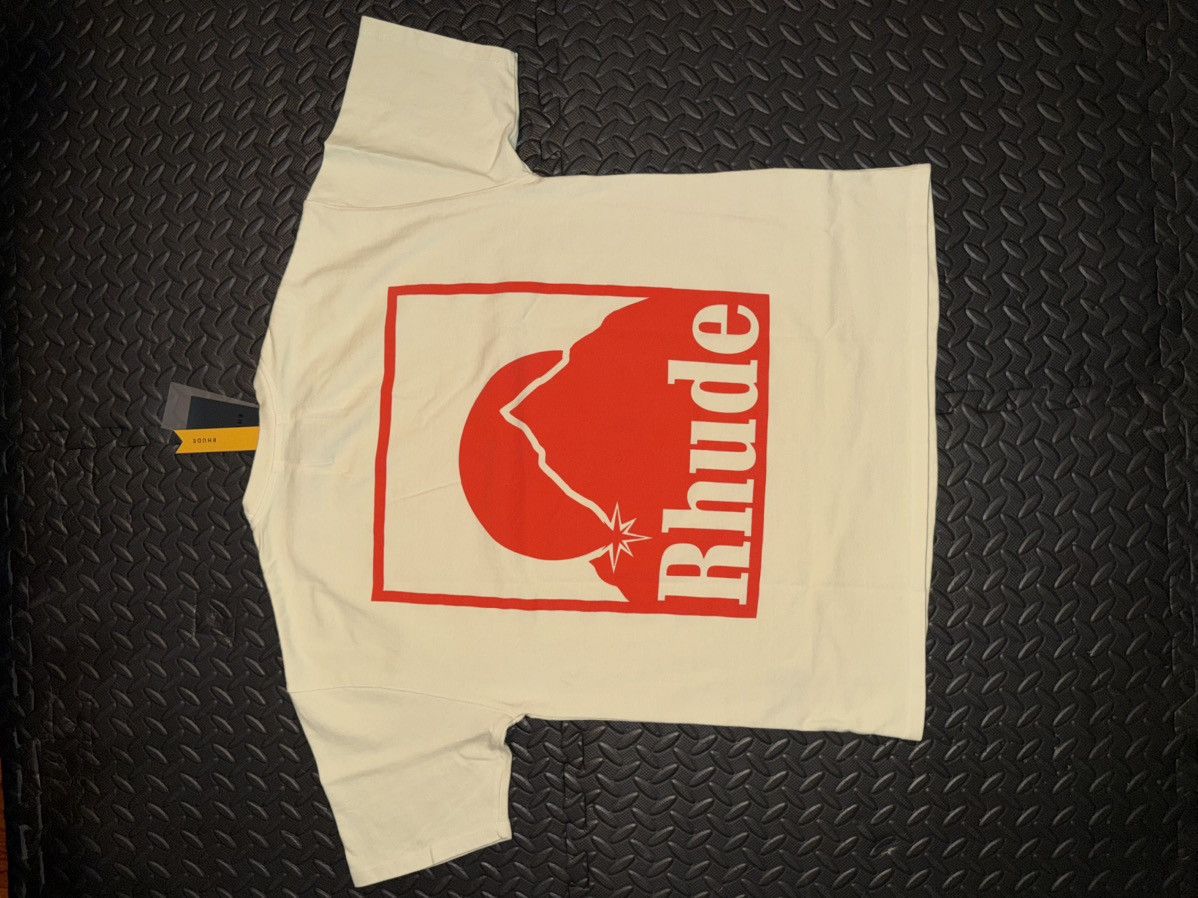 Rhude Rhude Mountain Logo Tee Cream Red Size S Size US S / EU 44-46 / 1 - 2 Thumbnail
