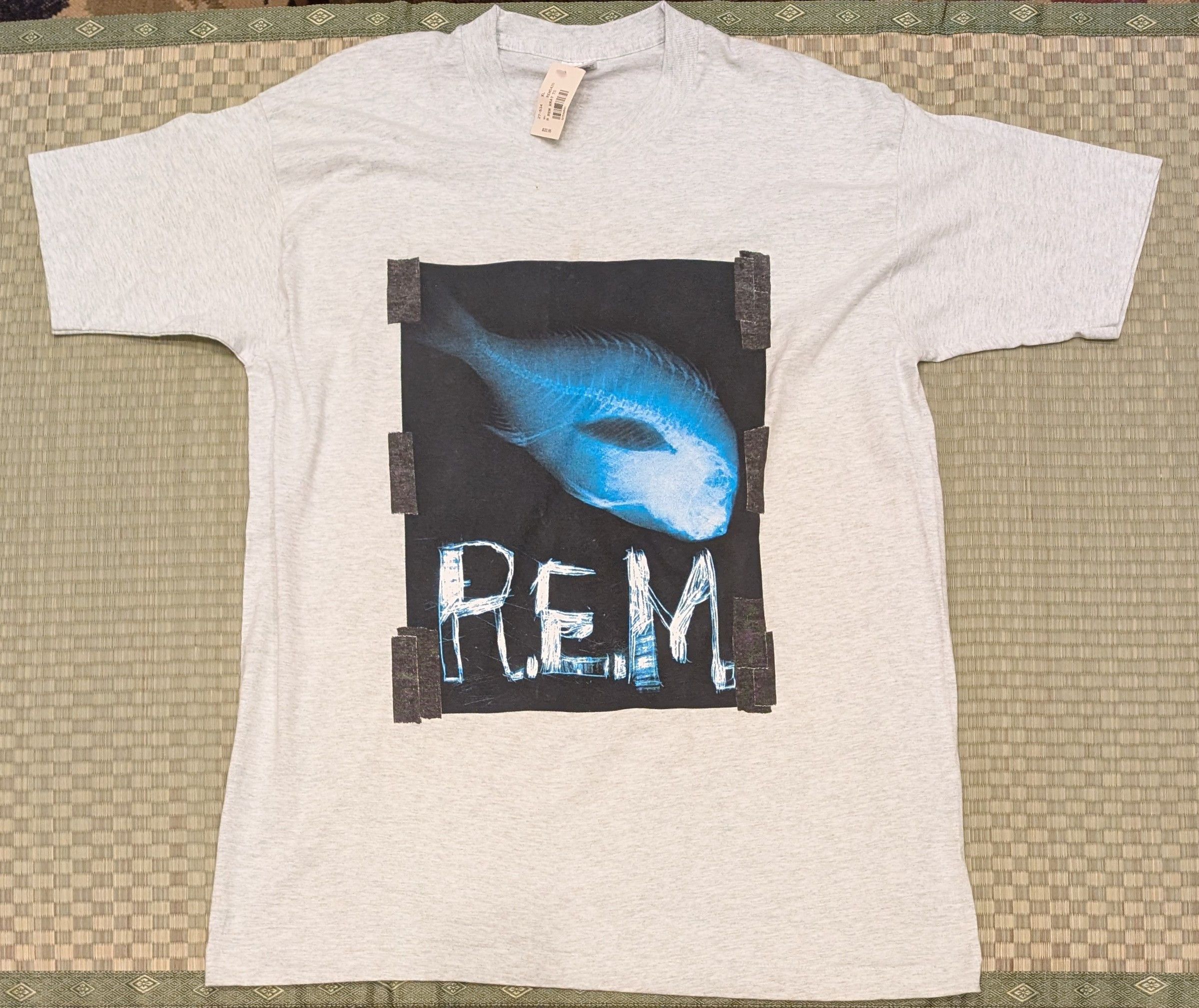 RARE R.E.M. Monster Tour 1995 X-ray Fish T-shirt Made in USA
