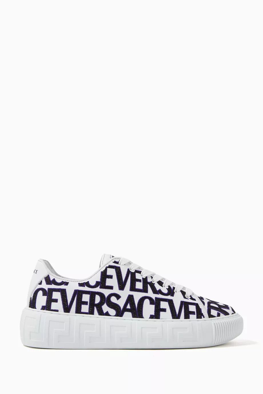Versace o1y0226 Low-Top Sneakers in White/Black Size US 5.5 / IT 35.5 - 1 Thumbnail