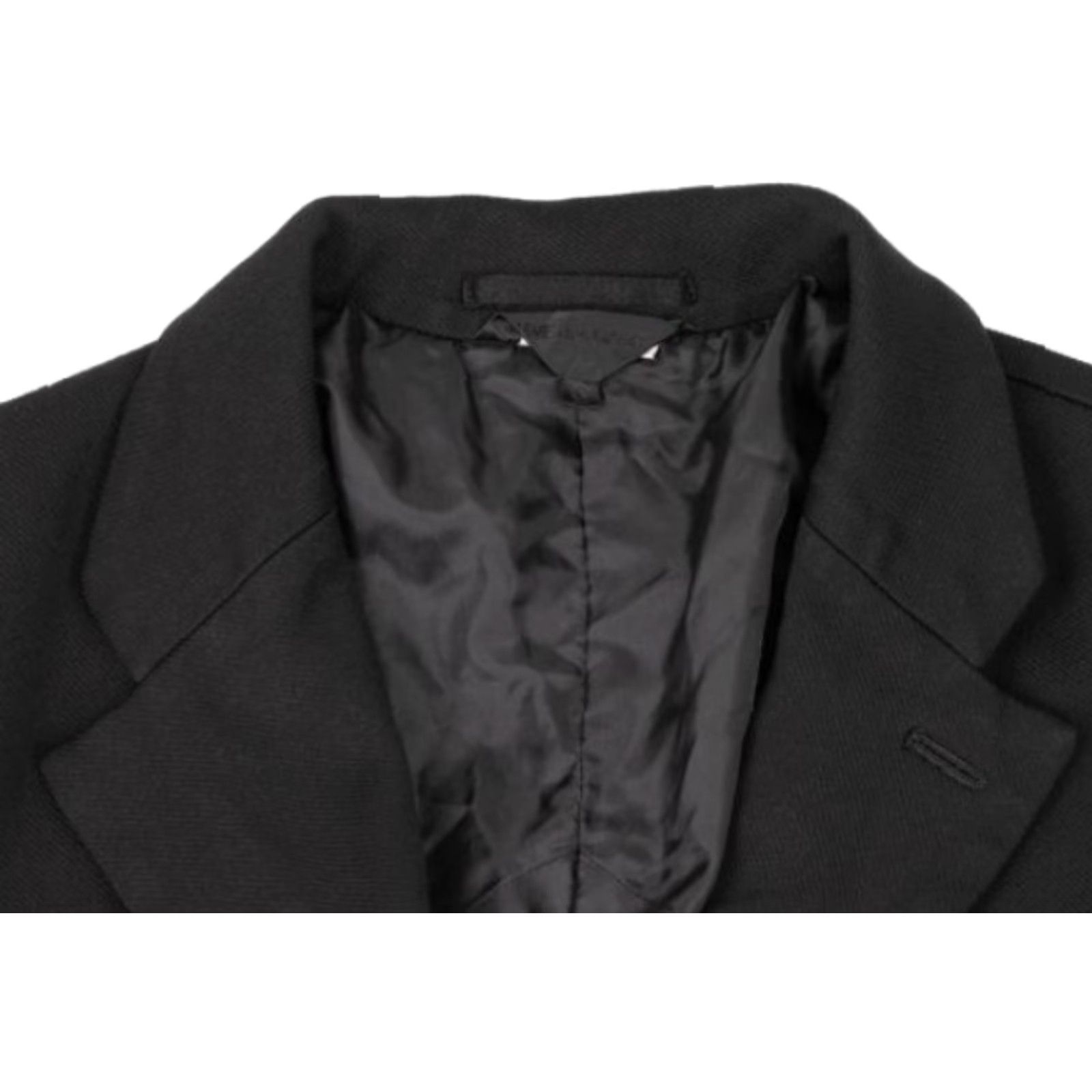 Comme des Garcons Girl VINTAGE Comme Des Garcons Black Frilled Jacket AD2008 Women S Jacket Mid-Length Black Frilled Handbag collar? Size S / US 4 / IT 40 - 4 Thumbnail