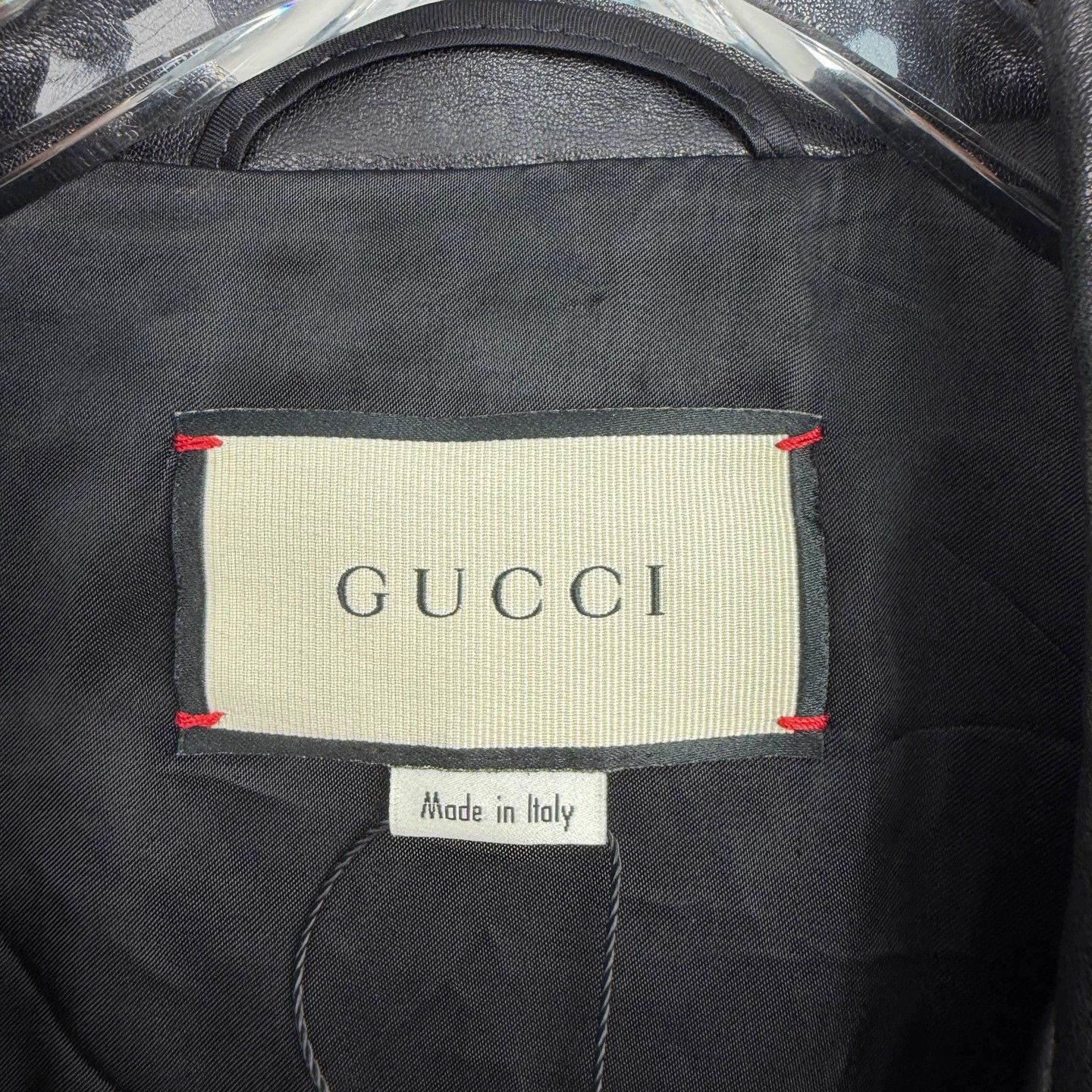 Gucci tt0102 Gucci runway leather jacket Size US M / EU 48-50 / 2 - 3 Thumbnail
