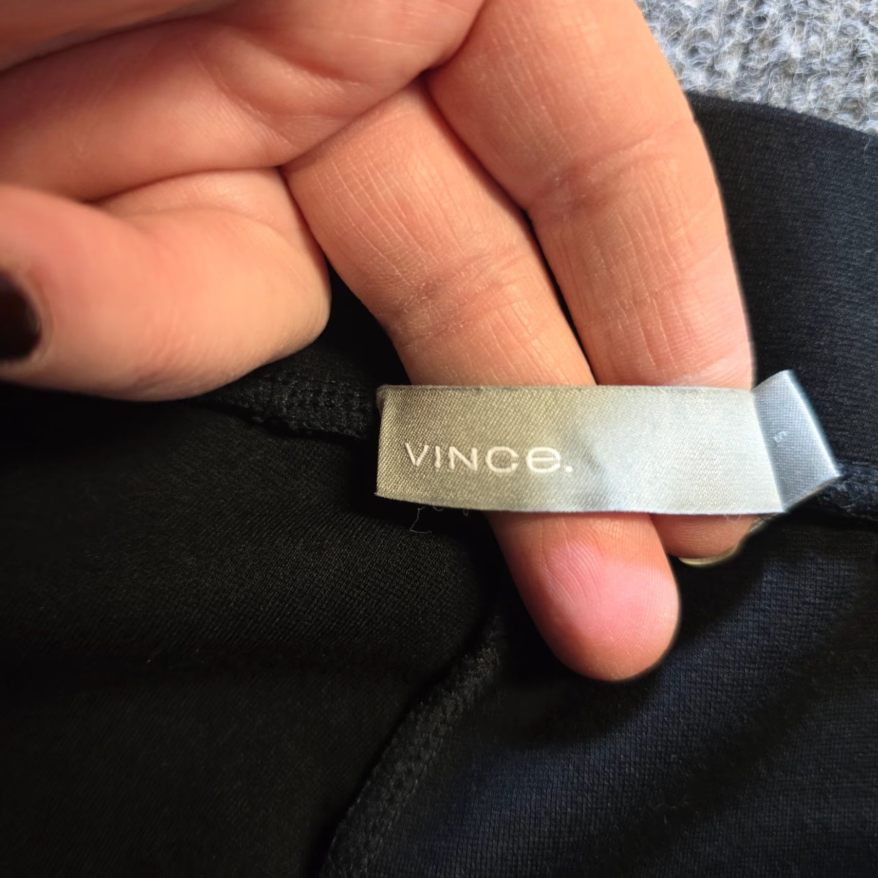 Vince Vince Pants Women Small Black Skinny Ponte Capsule Casual Size 28" / US 6 / IT 42 - 3 Thumbnail
