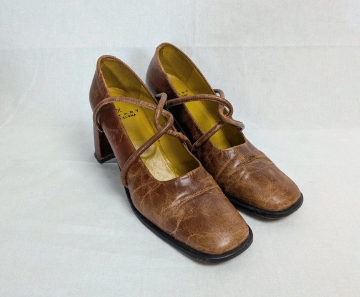 Other Muxart Barcelona textured red leather mary janes heels 40 Size US 8 / IT 38 - 7 Thumbnail