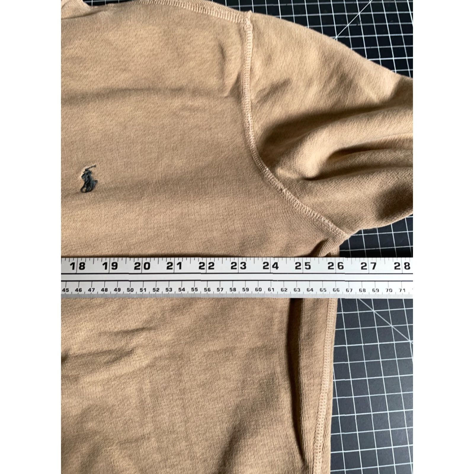 Polo Ralph Lauren Polo Ralph Lauren Sweater Men's XL Light Brown Cotton Mock Neck Henley Size US XL / EU 56 / 4 - 5 Thumbnail